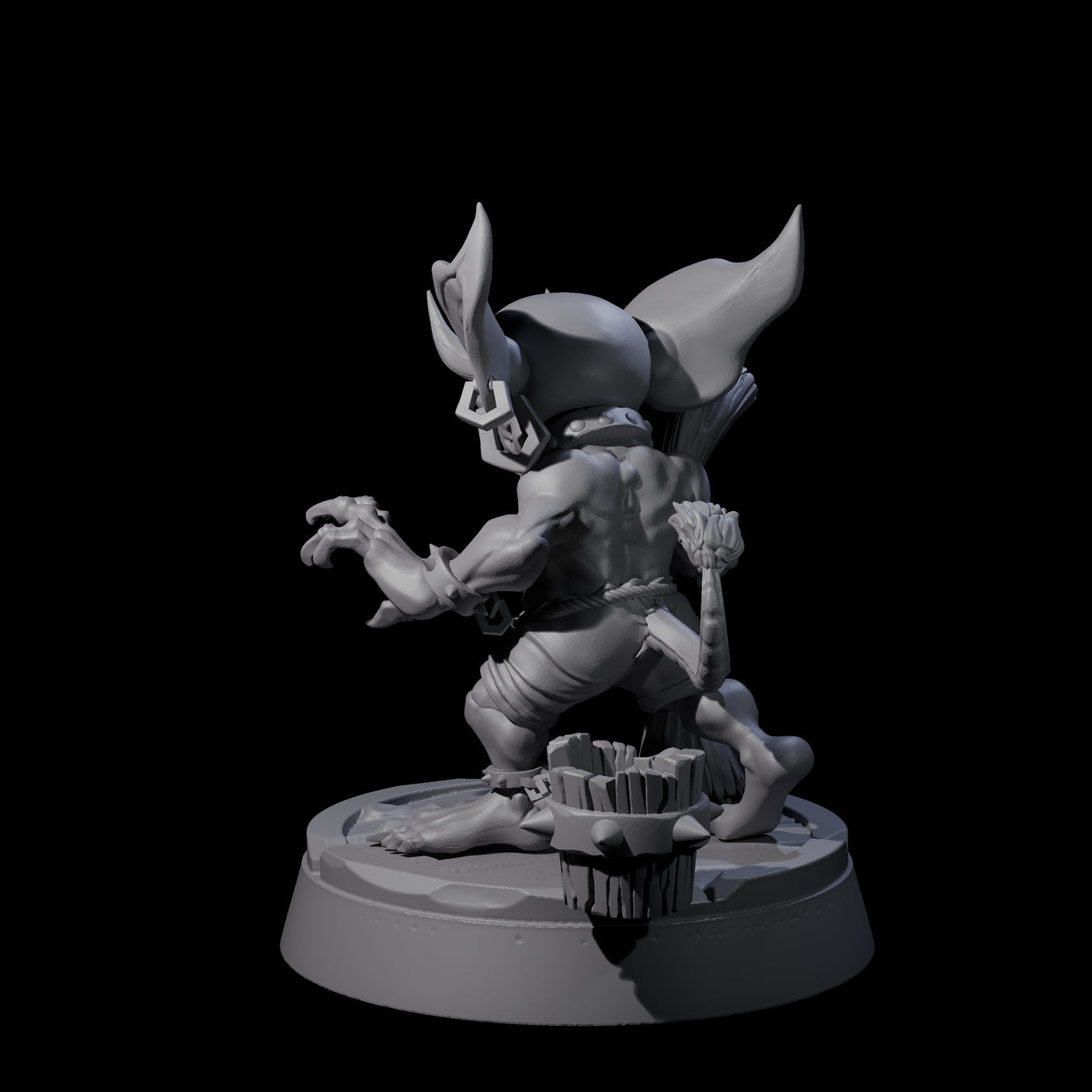 Menial Imp Deck Scrubber A Miniature for Dungeons and Dragons, Pathfinder or other TTRPGs