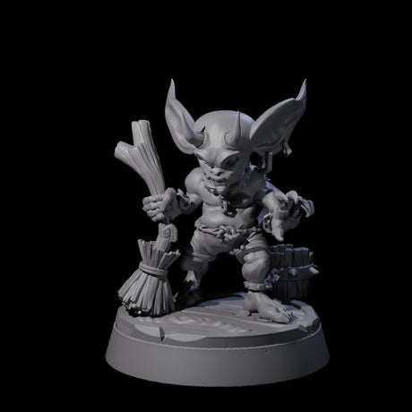 Menial Imp Deck Scrubber A Miniature for Dungeons and Dragons, Pathfinder or other TTRPGs