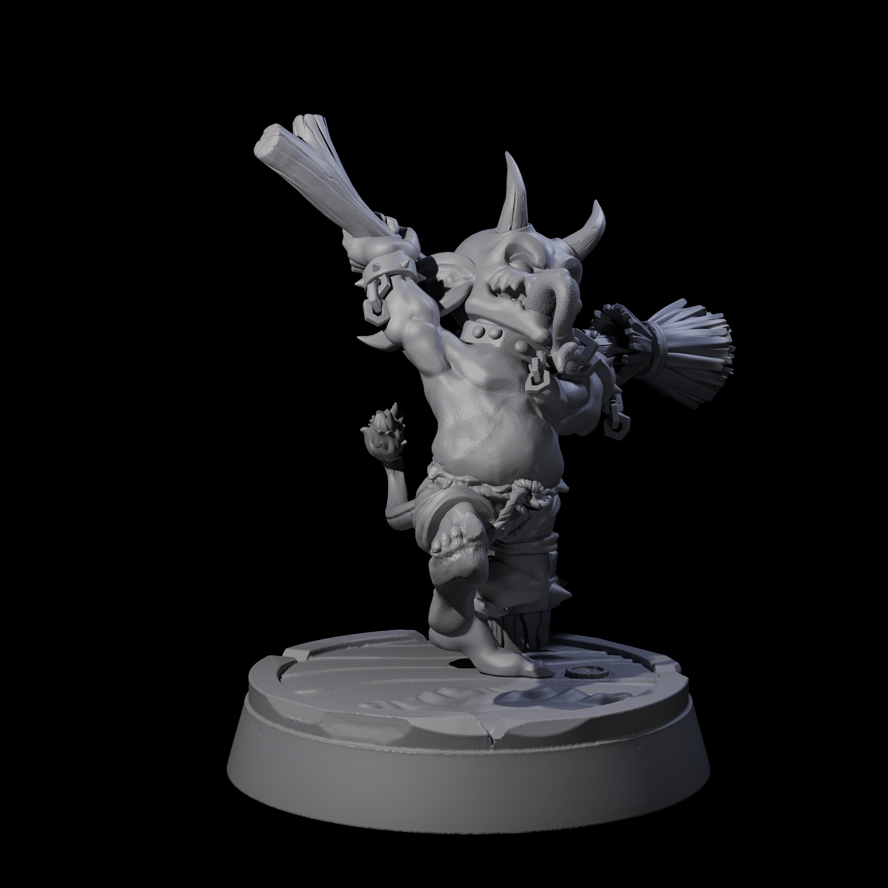 Menial Imp Deck Scrubber B Miniature for Dungeons and Dragons, Pathfinder or other TTRPGs