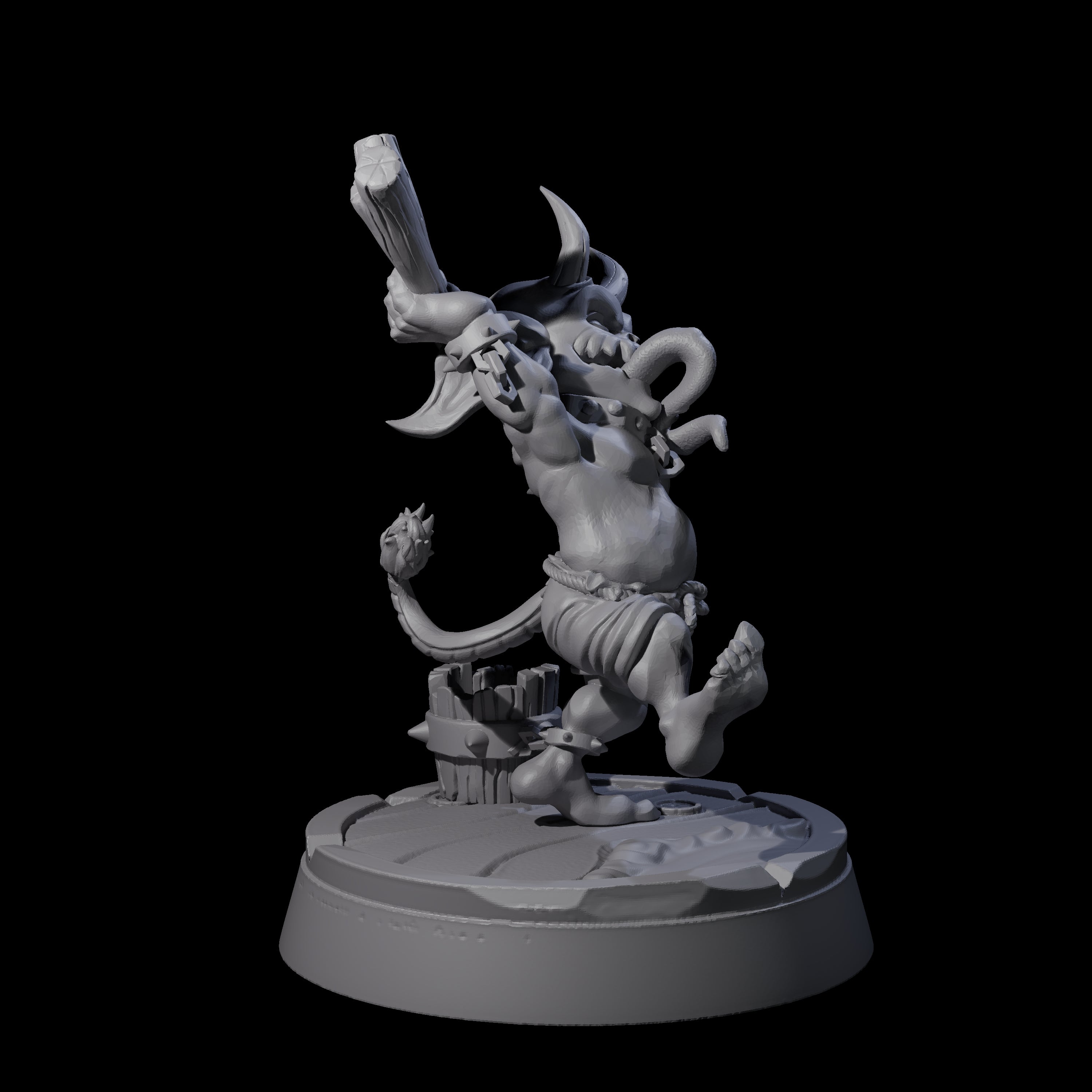 Menial Imp Deck Scrubber B Miniature for Dungeons and Dragons, Pathfinder or other TTRPGs
