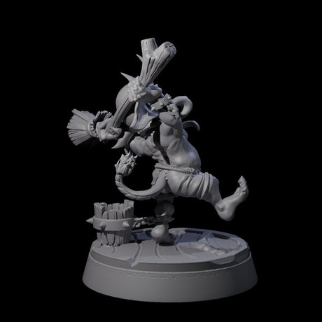 Menial Imp Deck Scrubber B Miniature for Dungeons and Dragons, Pathfinder or other TTRPGs