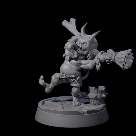 Menial Imp Deck Scrubber B Miniature for Dungeons and Dragons, Pathfinder or other TTRPGs