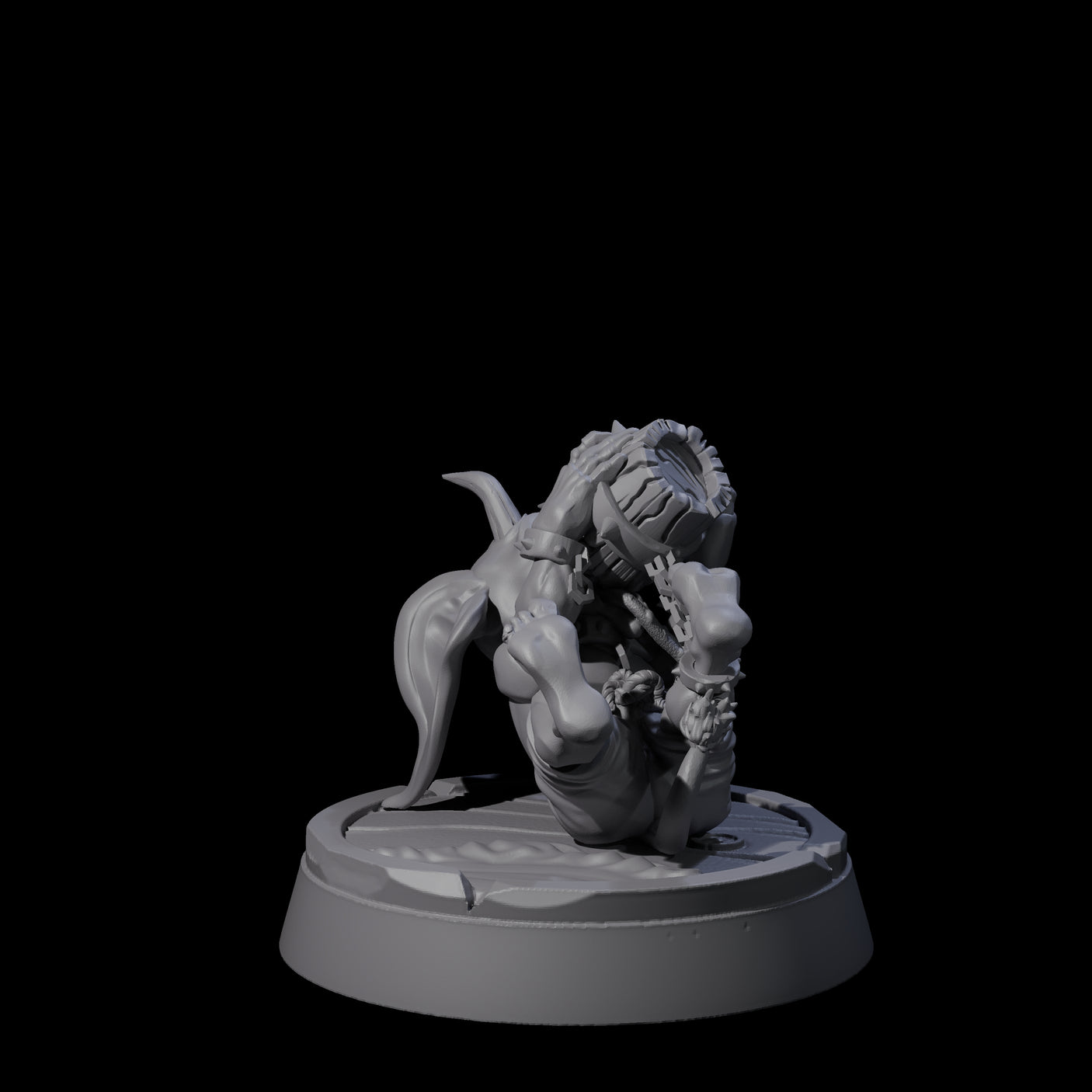 Menial Imp Deck Scrubber C Miniature for Dungeons and Dragons, Pathfinder or other TTRPGs