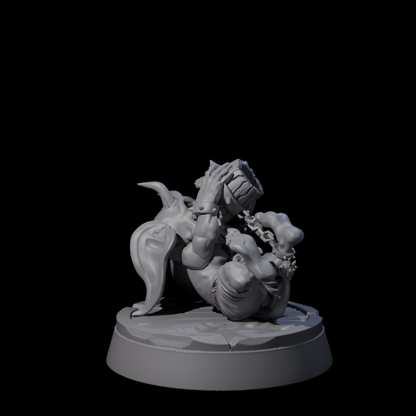 Menial Imp Deck Scrubber C Miniature for Dungeons and Dragons, Pathfinder or other TTRPGs