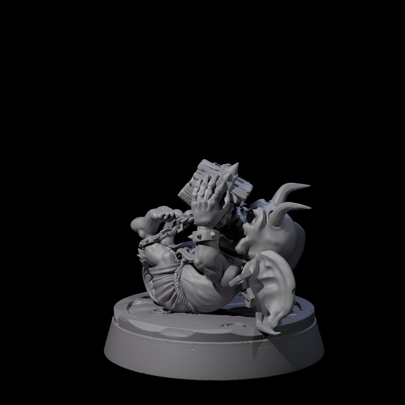 Menial Imp Deck Scrubber C Miniature for Dungeons and Dragons, Pathfinder or other TTRPGs