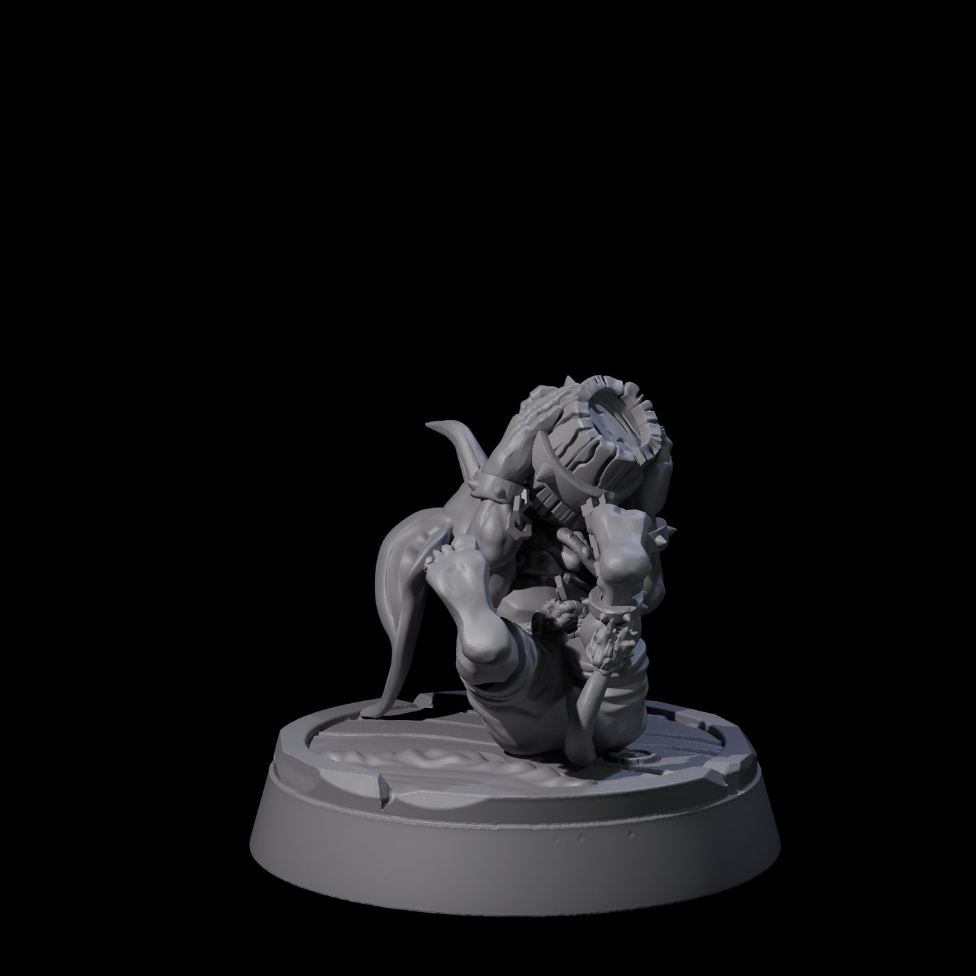 Menial Imp Deck Scrubbers Miniature for Dungeons and Dragons, Pathfinder or other TTRPGs