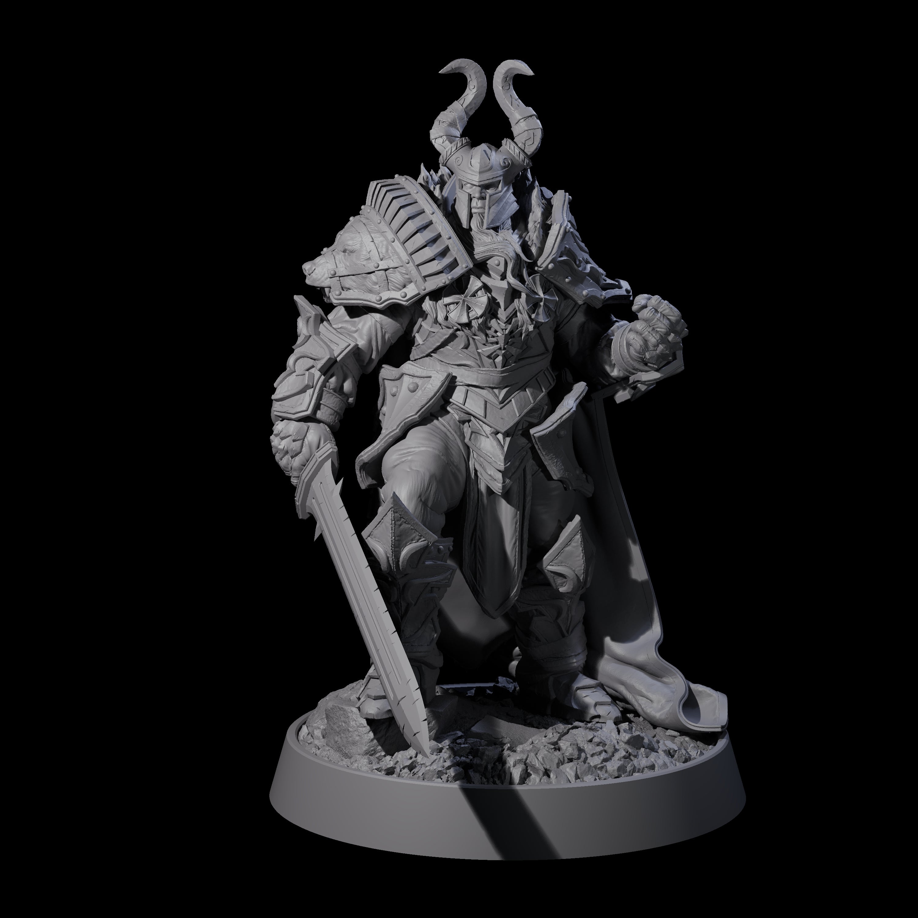 Mercenary of the Golden Circle A Miniature for Dungeons and Dragons, Pathfinder or other TTRPGs