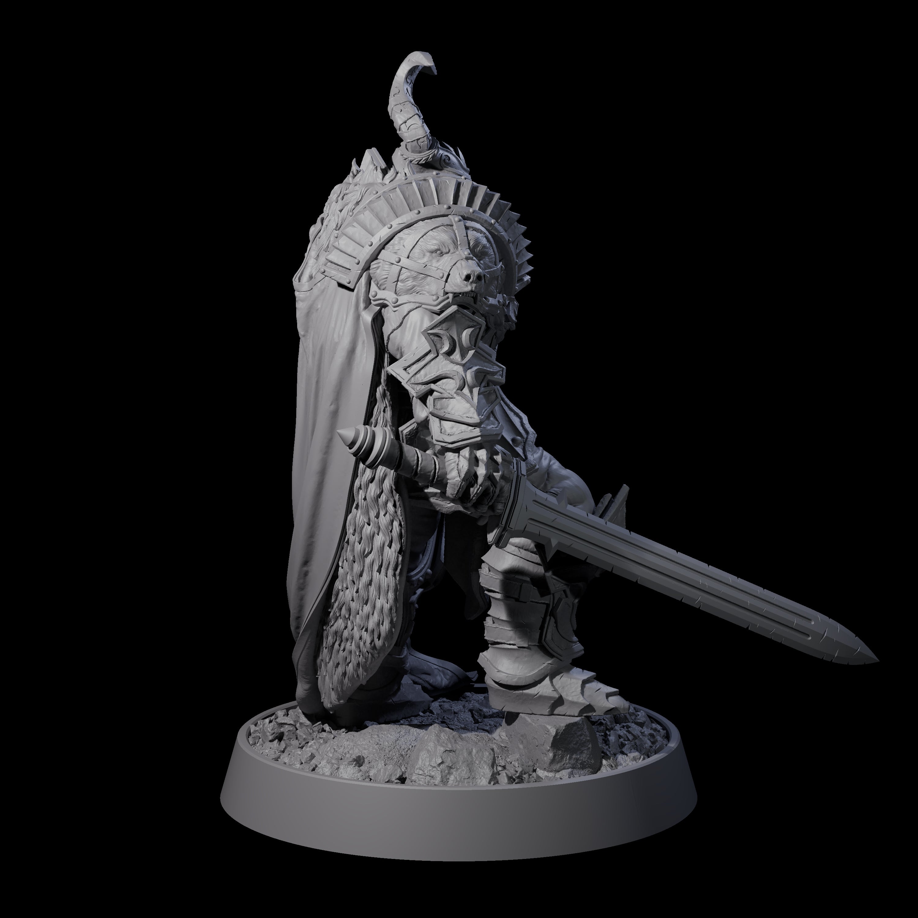 Mercenary of the Golden Circle A Miniature for Dungeons and Dragons, Pathfinder or other TTRPGs