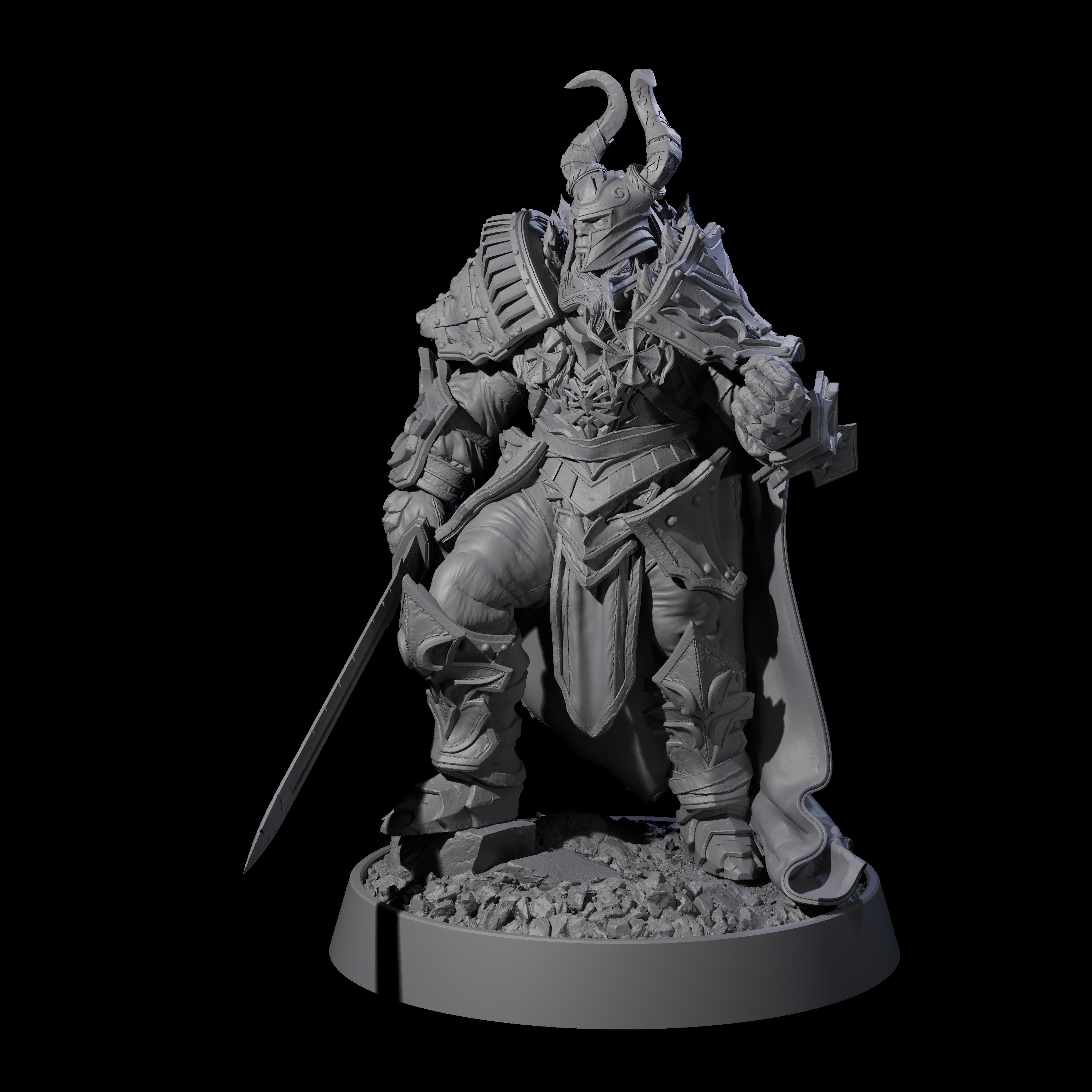 Mercenary of the Golden Circle A Miniature for Dungeons and Dragons, Pathfinder or other TTRPGs
