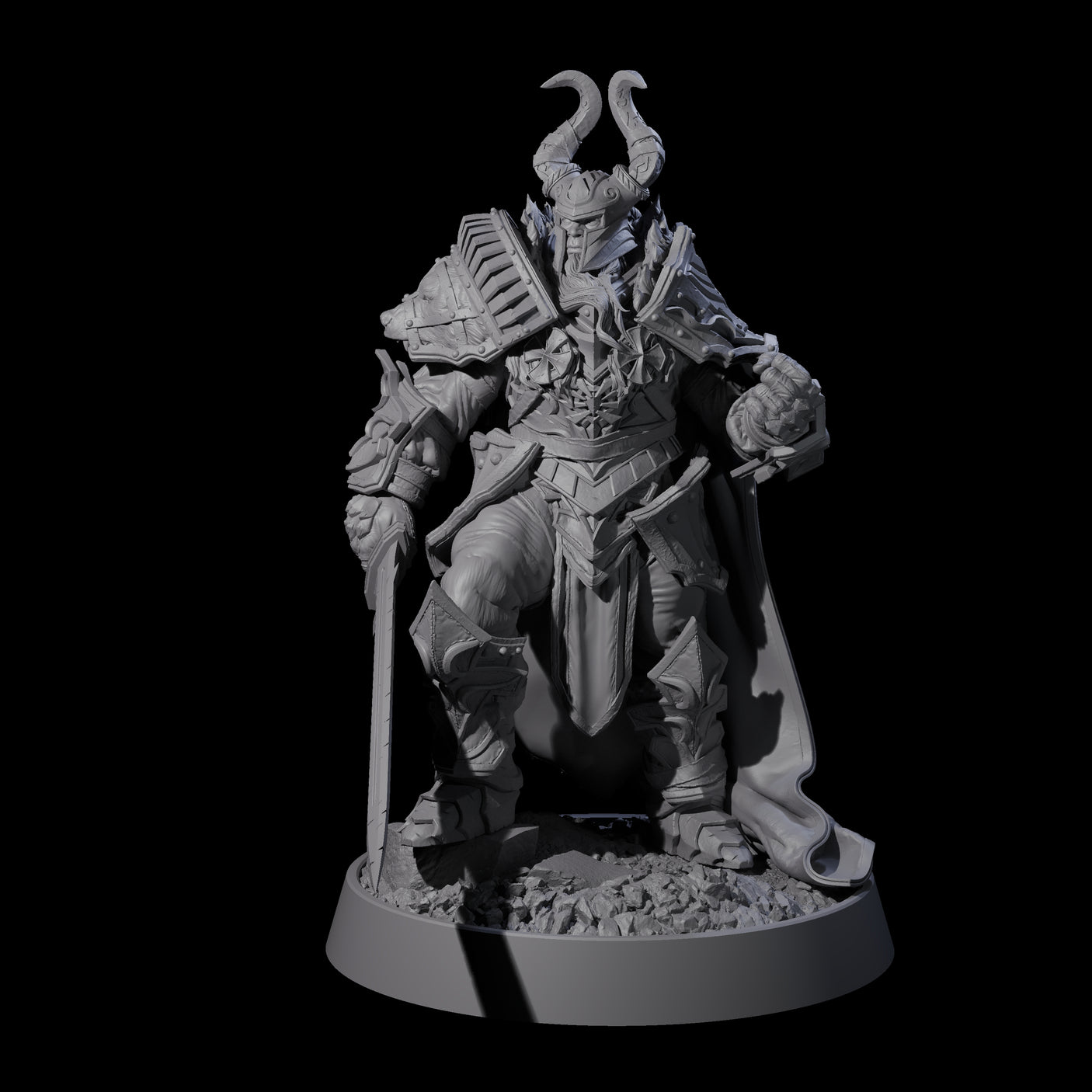 Mercenary of the Golden Circle A Miniature for Dungeons and Dragons, Pathfinder or other TTRPGs