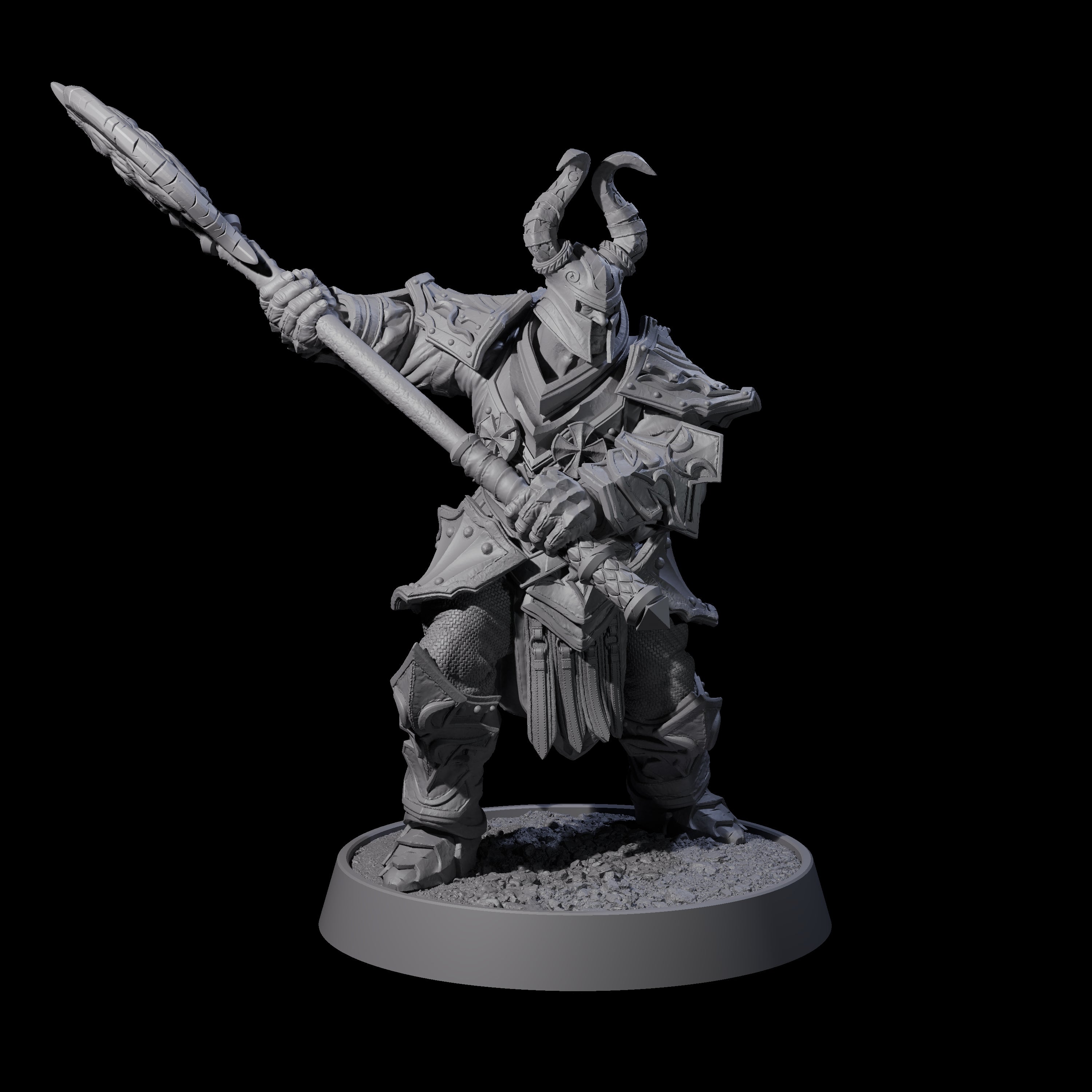 Mercenary of the Golden Circle B Miniature for Dungeons and Dragons, Pathfinder or other TTRPGs