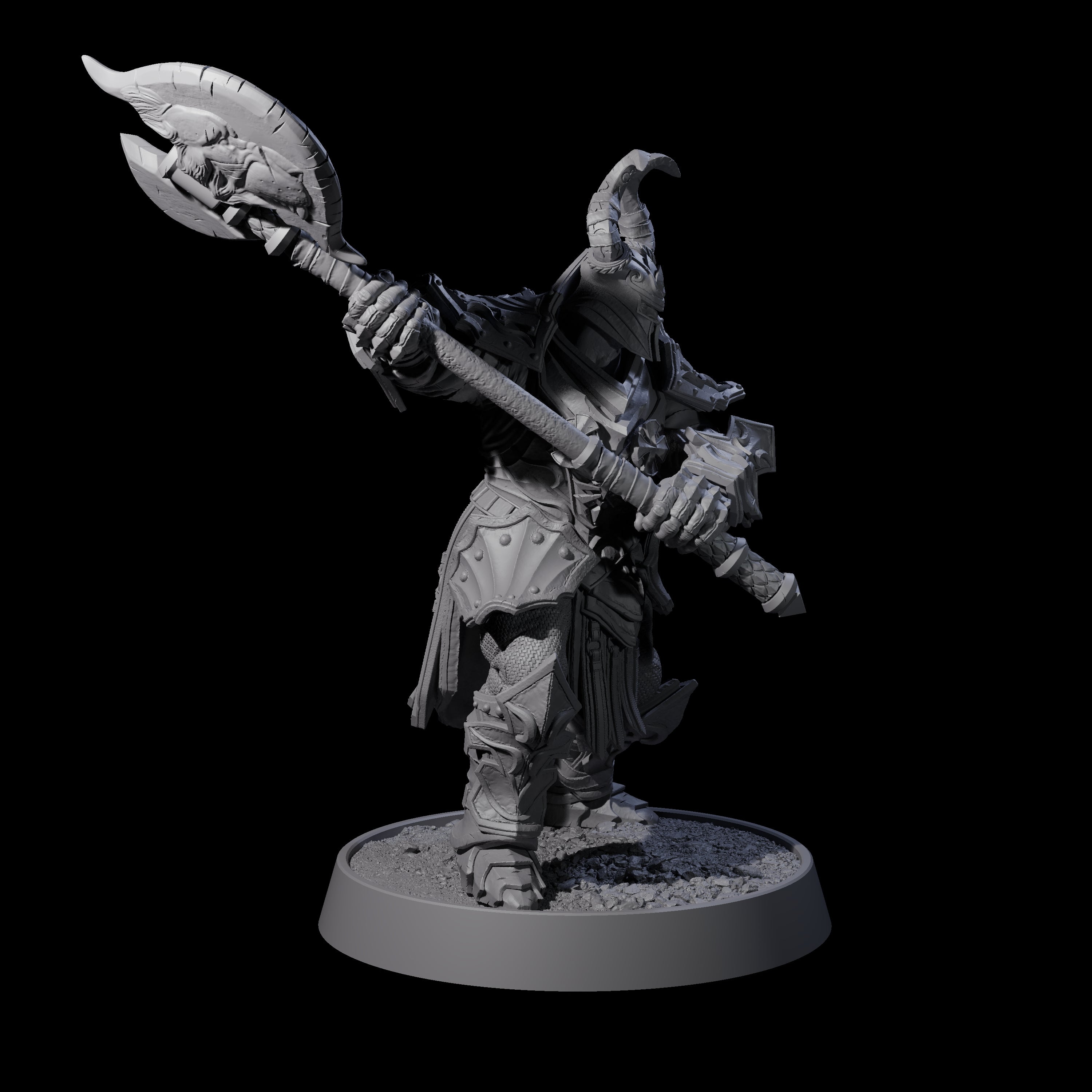 Mercenary of the Golden Circle B Miniature for Dungeons and Dragons, Pathfinder or other TTRPGs