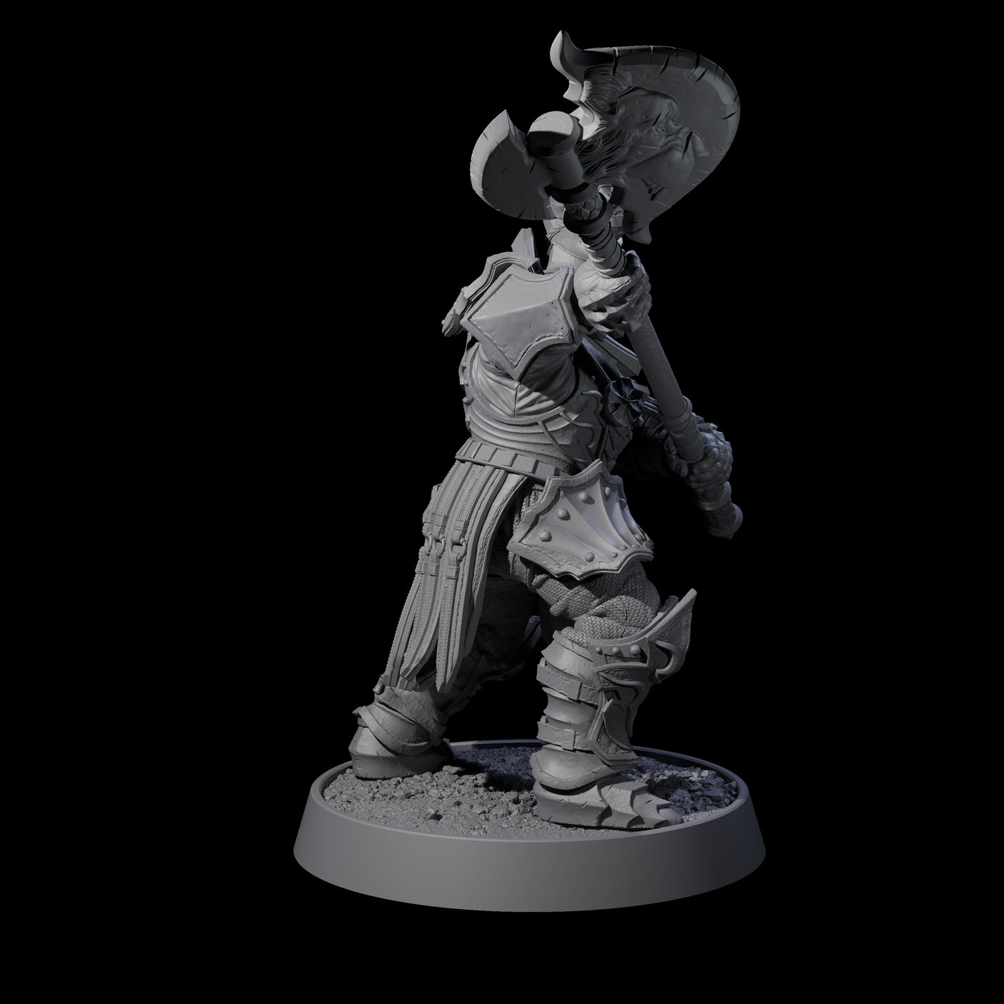 Mercenary of the Golden Circle B Miniature for Dungeons and Dragons, Pathfinder or other TTRPGs