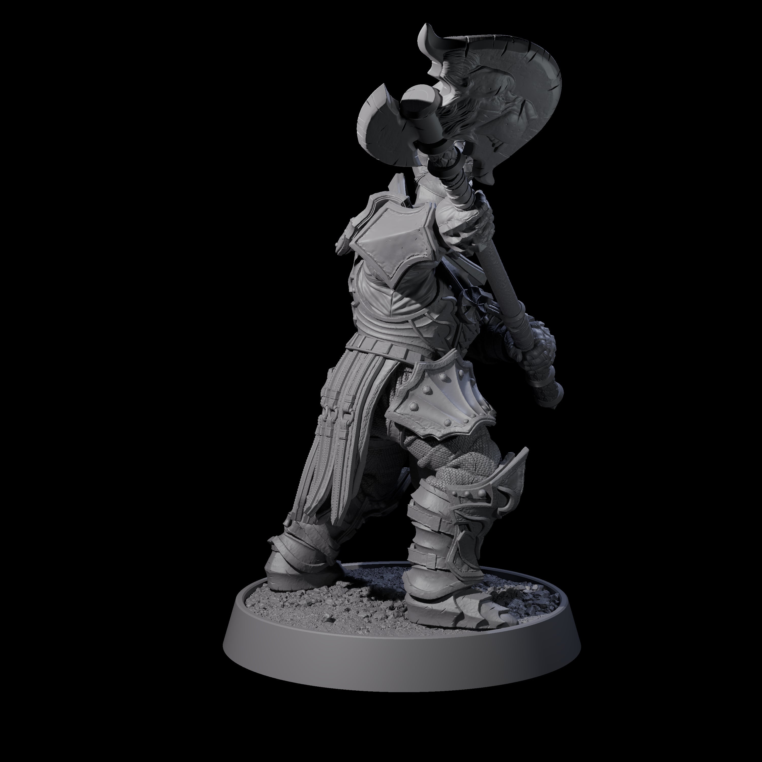 Mercenary of the Golden Circle B Miniature for Dungeons and Dragons, Pathfinder or other TTRPGs