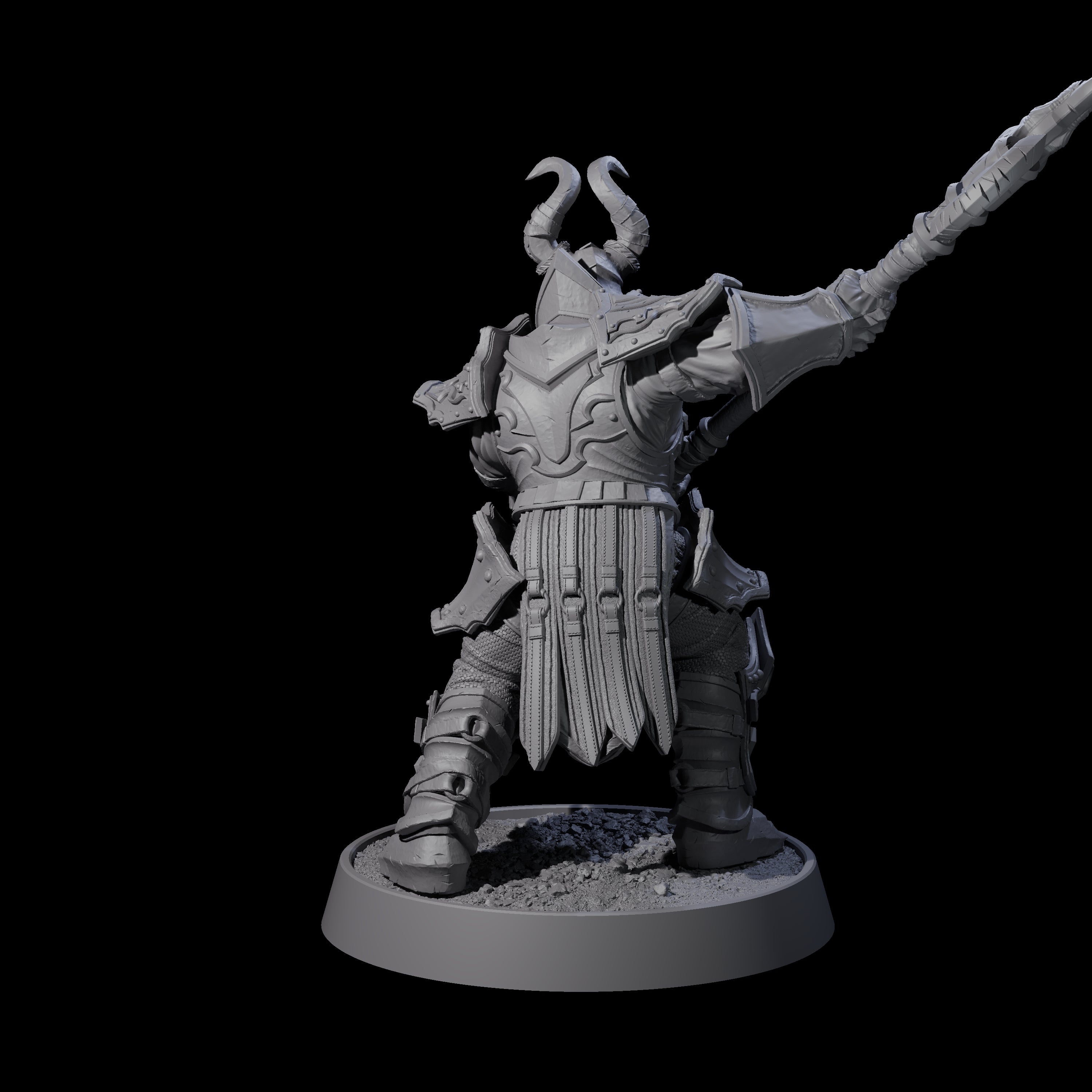 Mercenary of the Golden Circle B Miniature for Dungeons and Dragons, Pathfinder or other TTRPGs