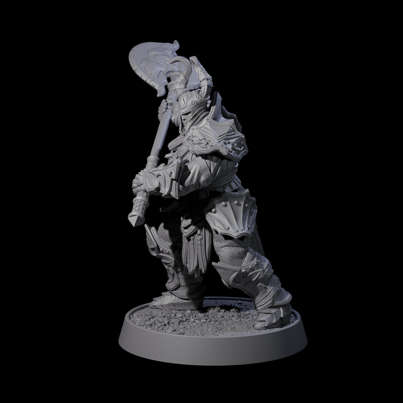 Mercenary of the Golden Circle B Miniature for Dungeons and Dragons, Pathfinder or other TTRPGs