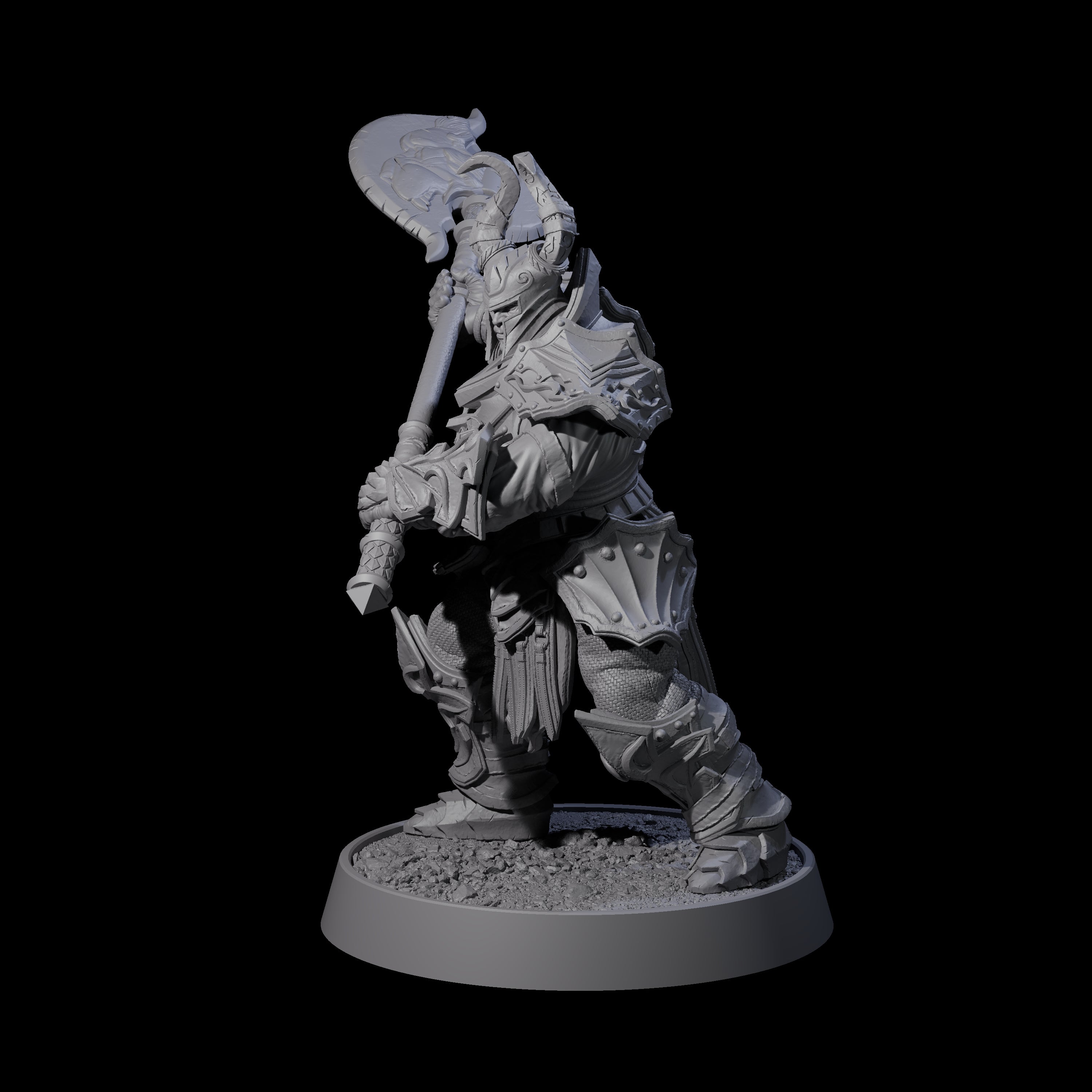 Mercenary of the Golden Circle B Miniature for Dungeons and Dragons, Pathfinder or other TTRPGs