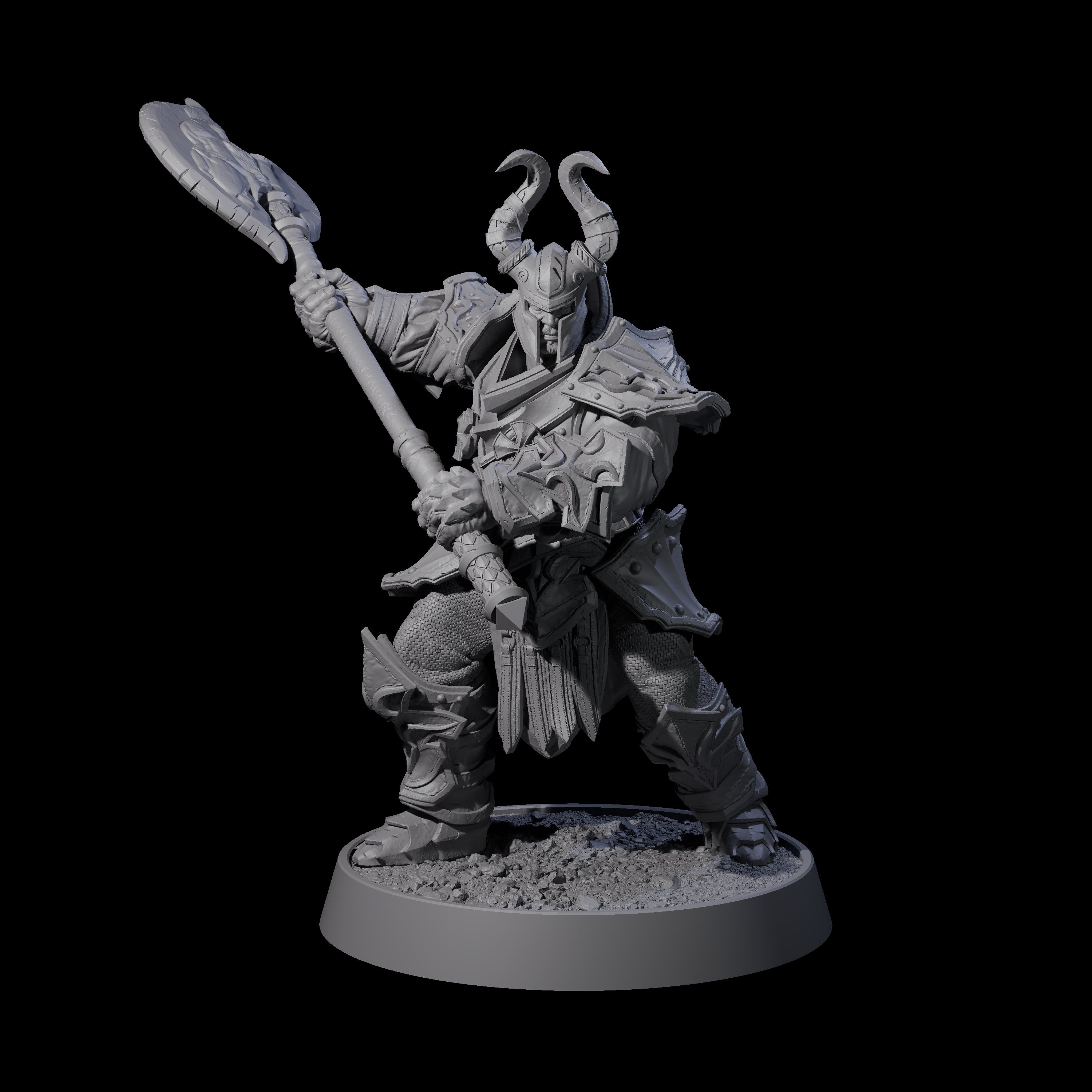 Mercenary of the Golden Circle B Miniature for Dungeons and Dragons, Pathfinder or other TTRPGs