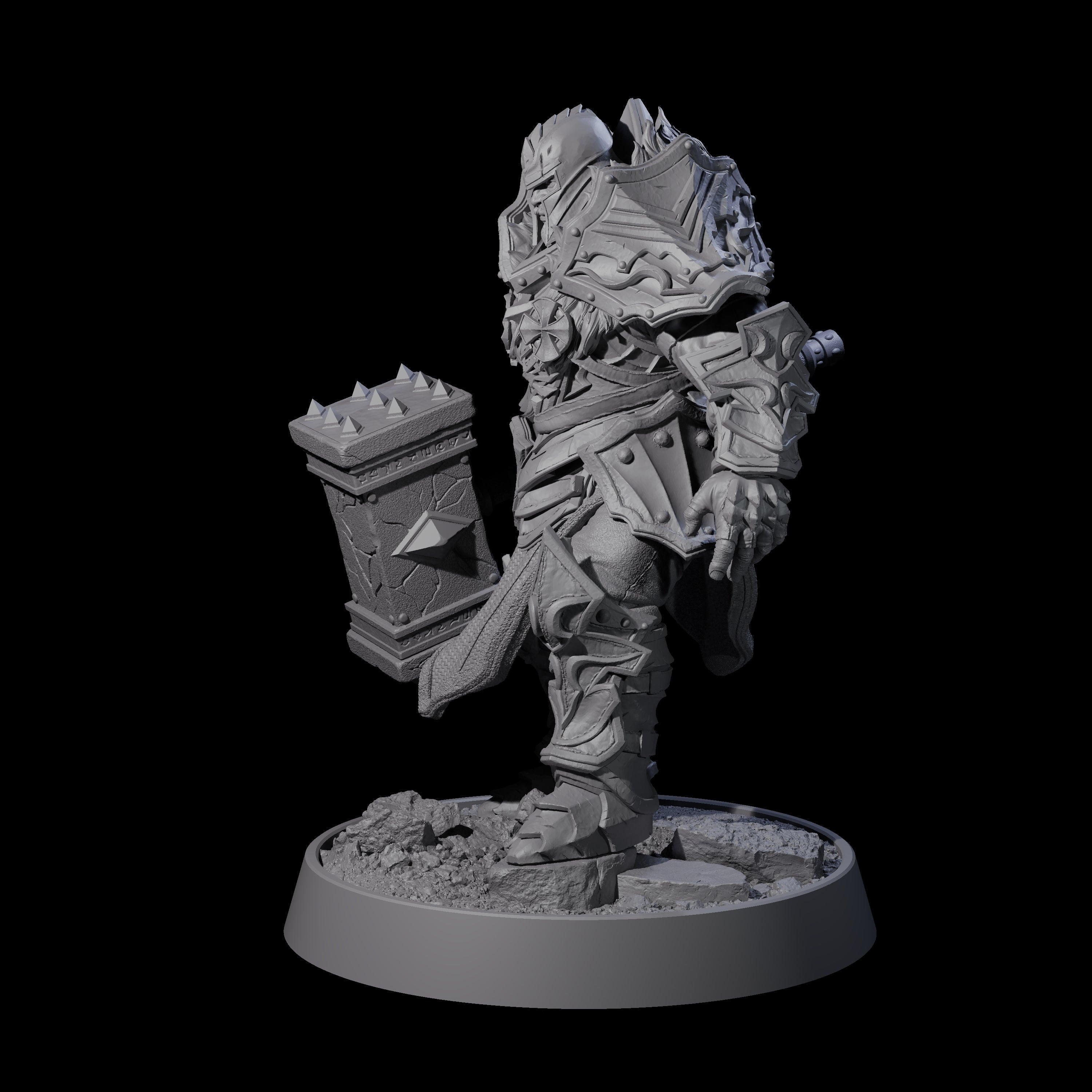 Mercenary of the Golden Circle C Miniature for Dungeons and Dragons, Pathfinder or other TTRPGs