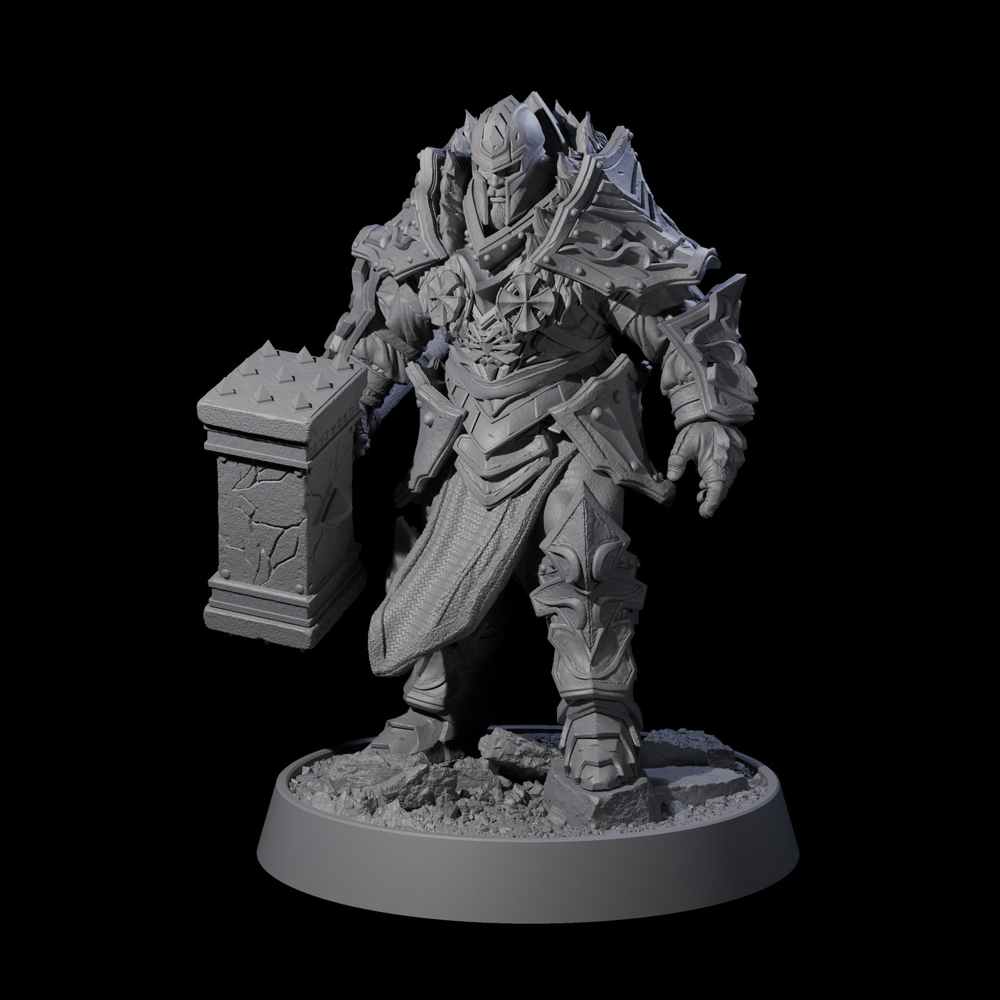 Mercenary of the Golden Circle C Miniature for Dungeons and Dragons, Pathfinder or other TTRPGs