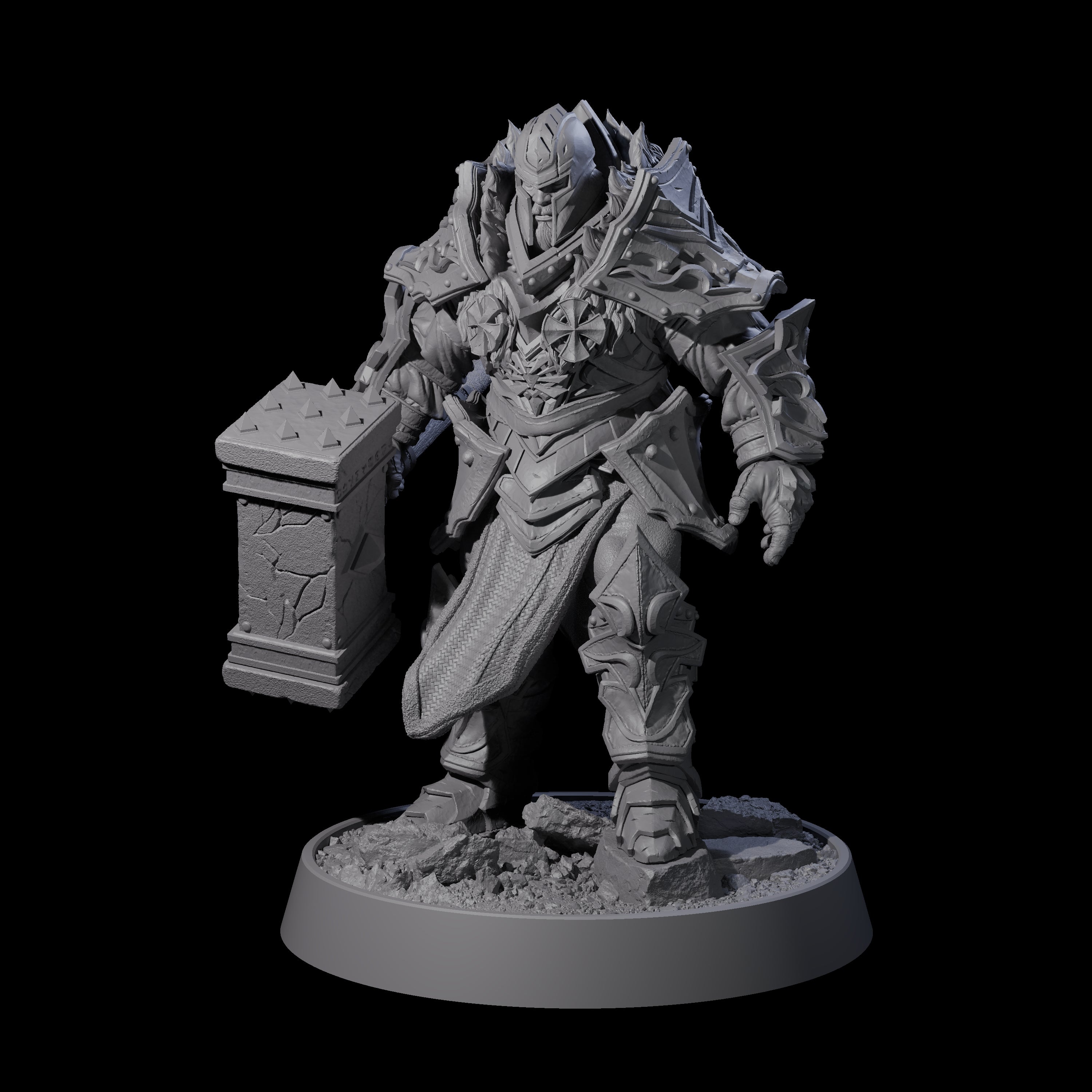 Mercenary of the Golden Circle C Miniature for Dungeons and Dragons, Pathfinder or other TTRPGs