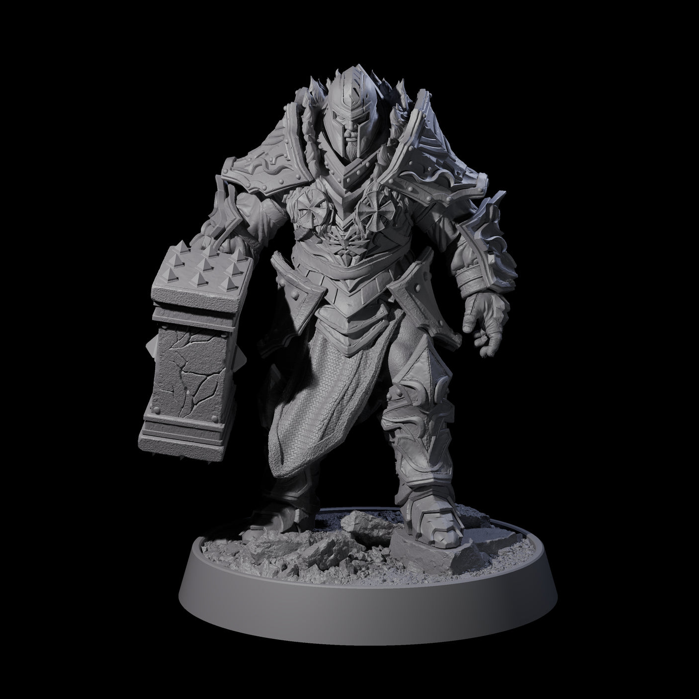 Mercenary of the Golden Circle C Miniature for Dungeons and Dragons, Pathfinder or other TTRPGs