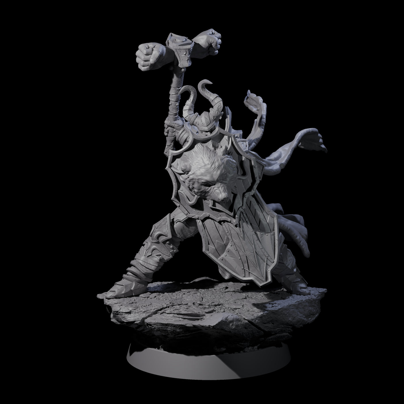 Mercenary of the Golden Circle D Miniature for Dungeons and Dragons, Pathfinder or other TTRPGs