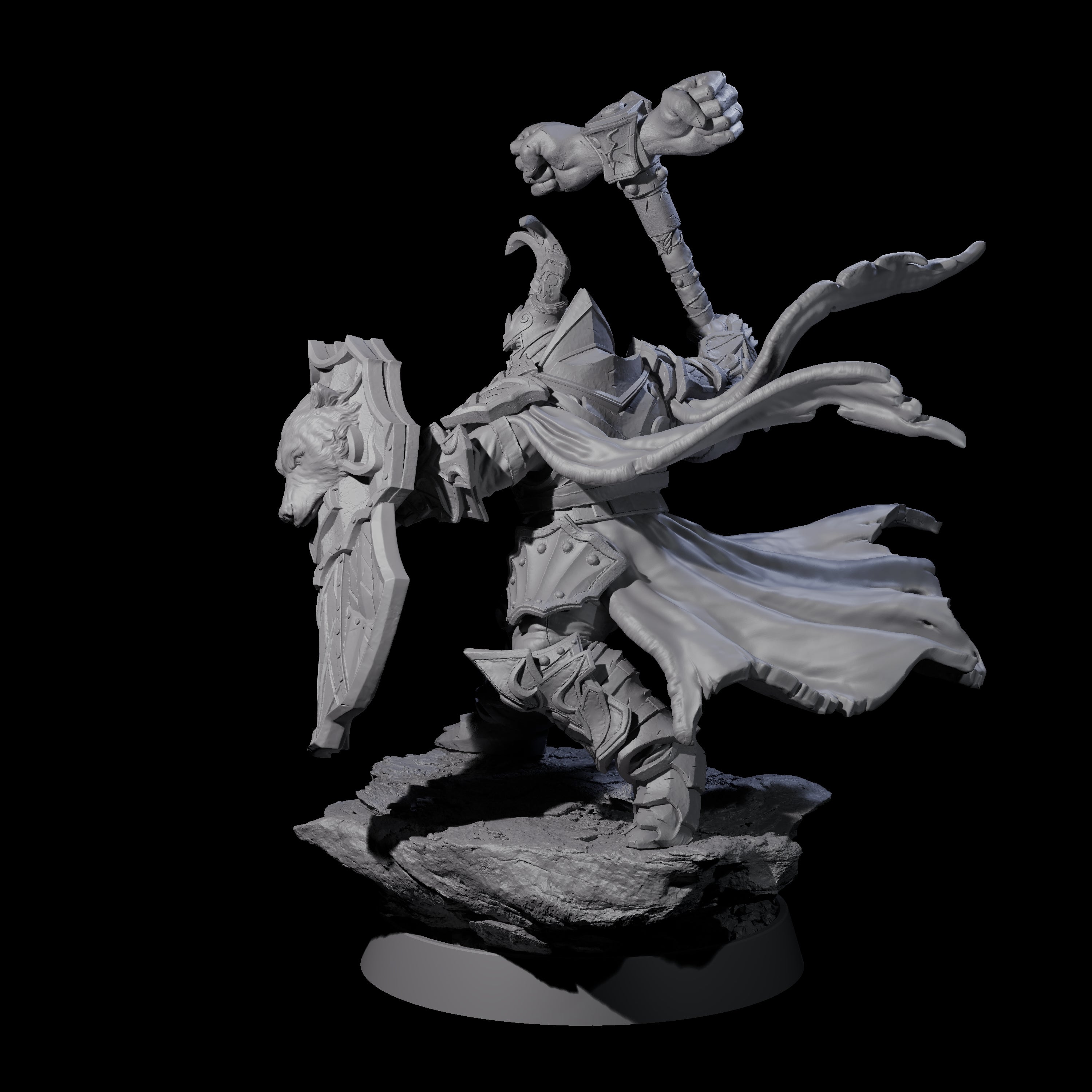 Mercenary of the Golden Circle D Miniature for Dungeons and Dragons, Pathfinder or other TTRPGs