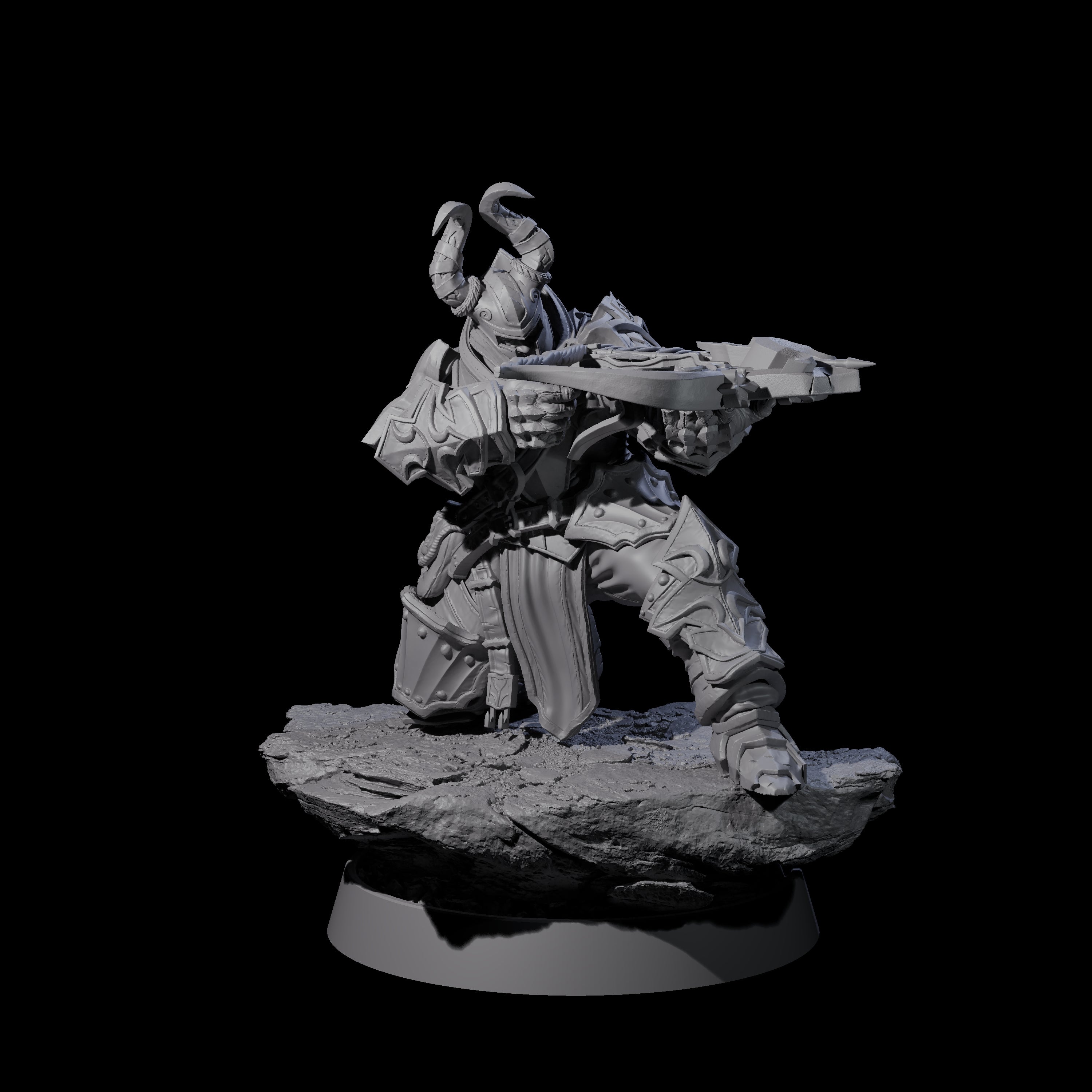 Mercenary of the Golden Circle E Miniature for Dungeons and Dragons, Pathfinder or other TTRPGs