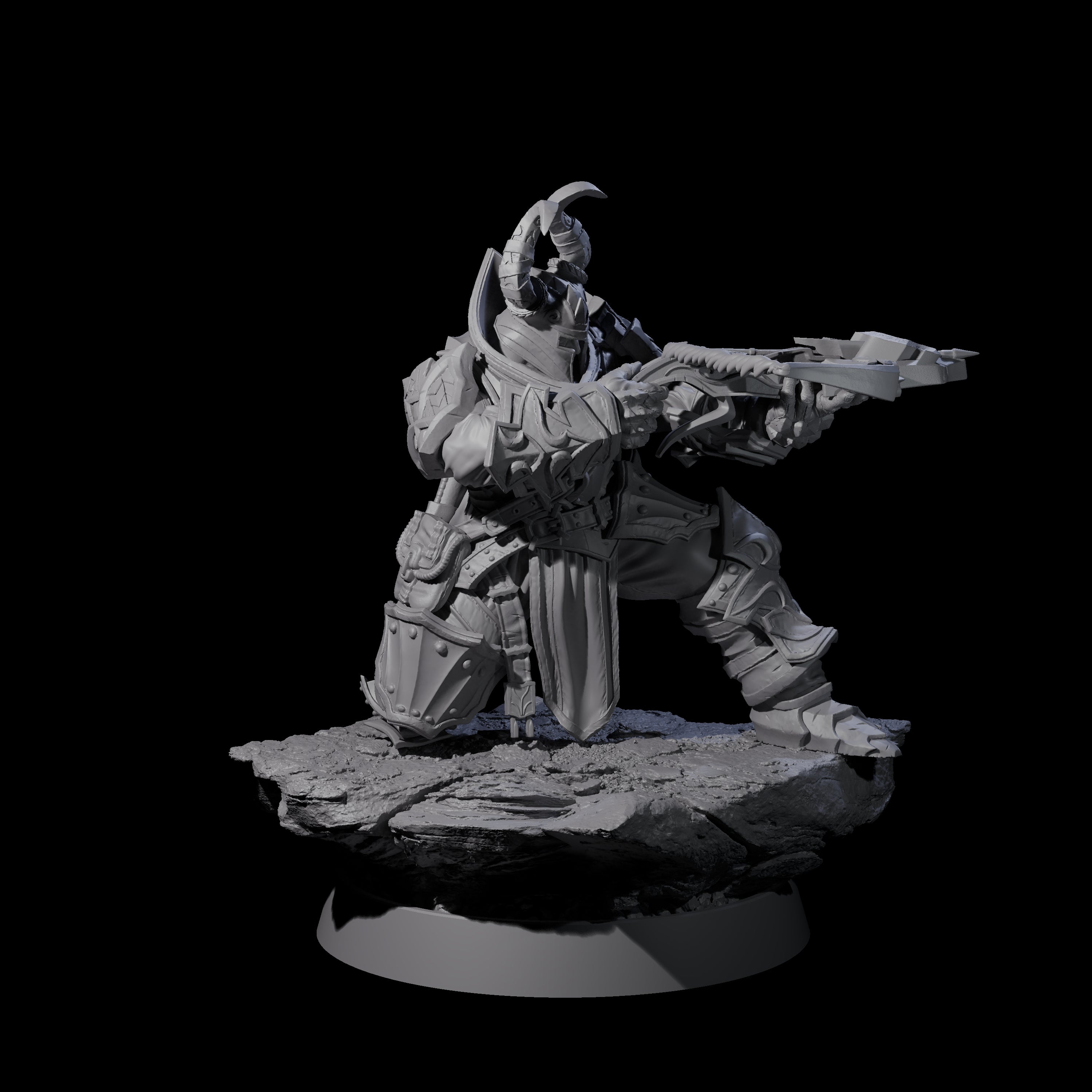 Mercenary of the Golden Circle E Miniature for Dungeons and Dragons, Pathfinder or other TTRPGs