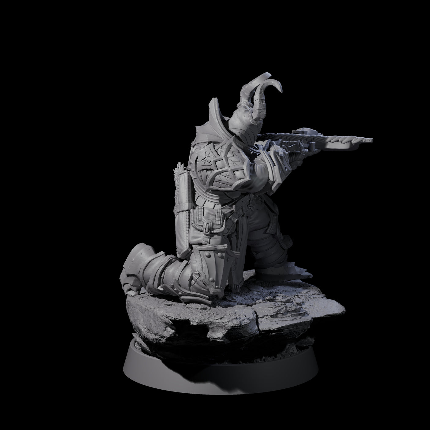 Mercenary of the Golden Circle E Miniature for Dungeons and Dragons, Pathfinder or other TTRPGs