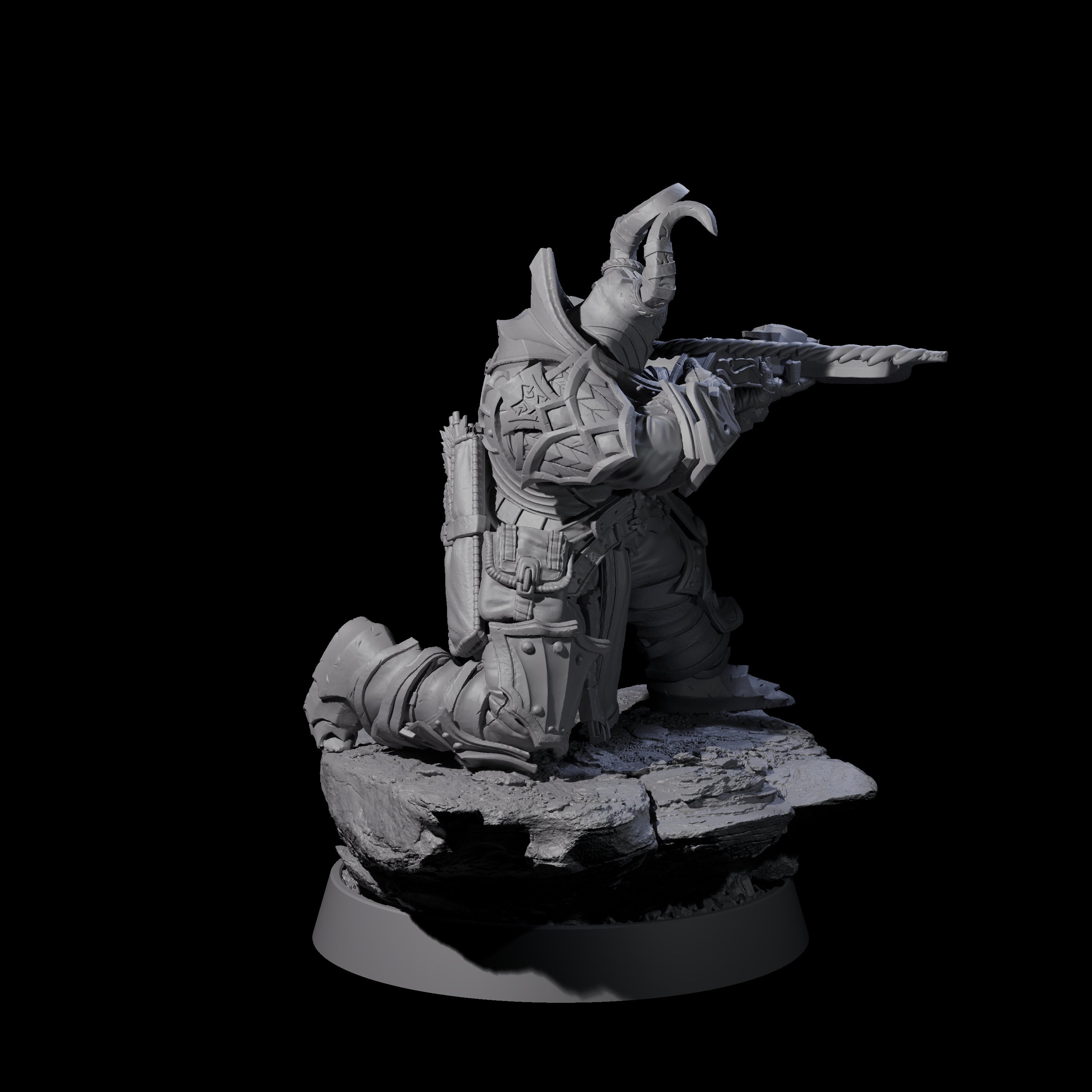 Mercenary of the Golden Circle E Miniature for Dungeons and Dragons, Pathfinder or other TTRPGs