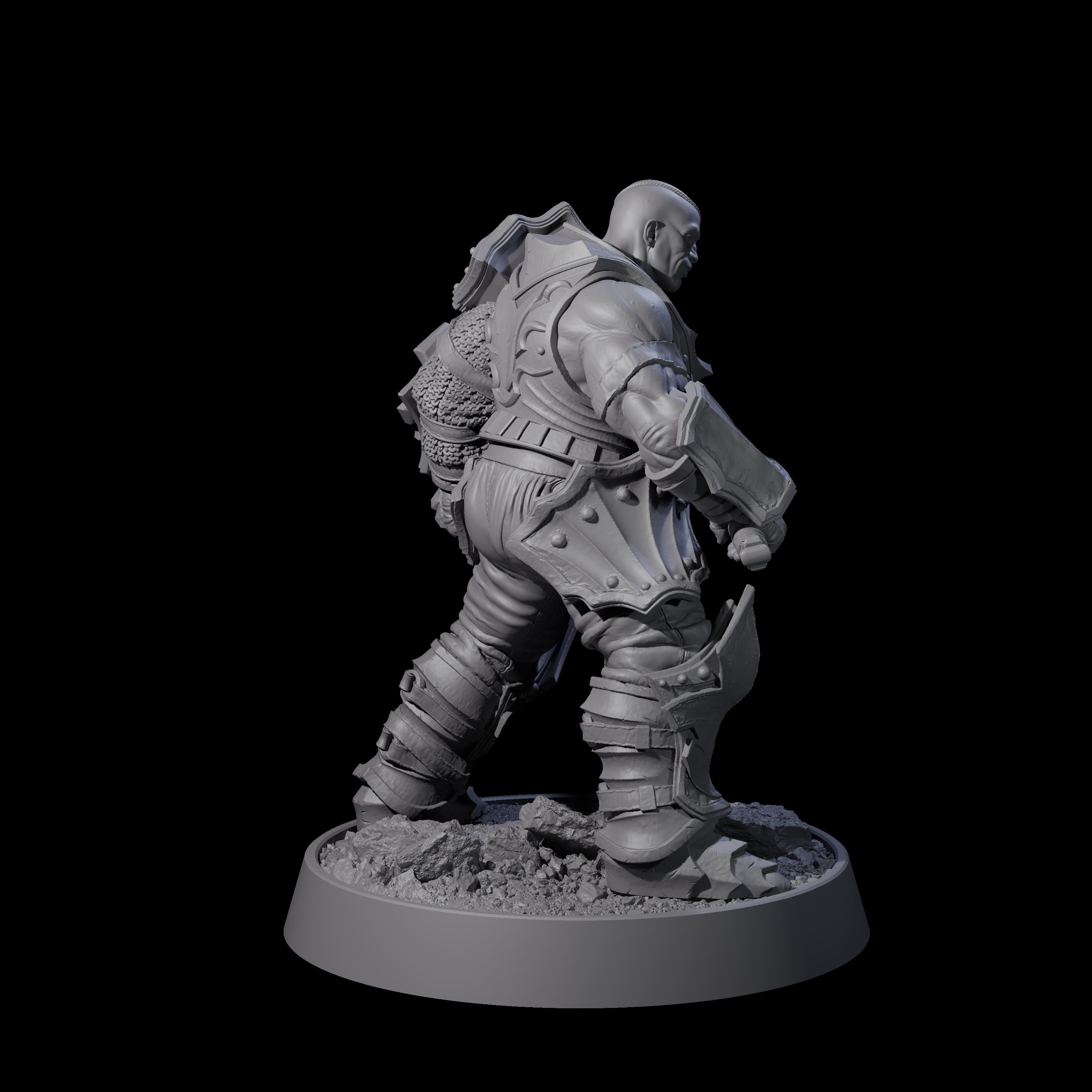 Mercenary of the Golden Circle F Miniature for Dungeons and Dragons, Pathfinder or other TTRPGs
