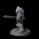 Mercenary of the Golden Circle F Miniature for Dungeons and Dragons, Pathfinder or other TTRPGs