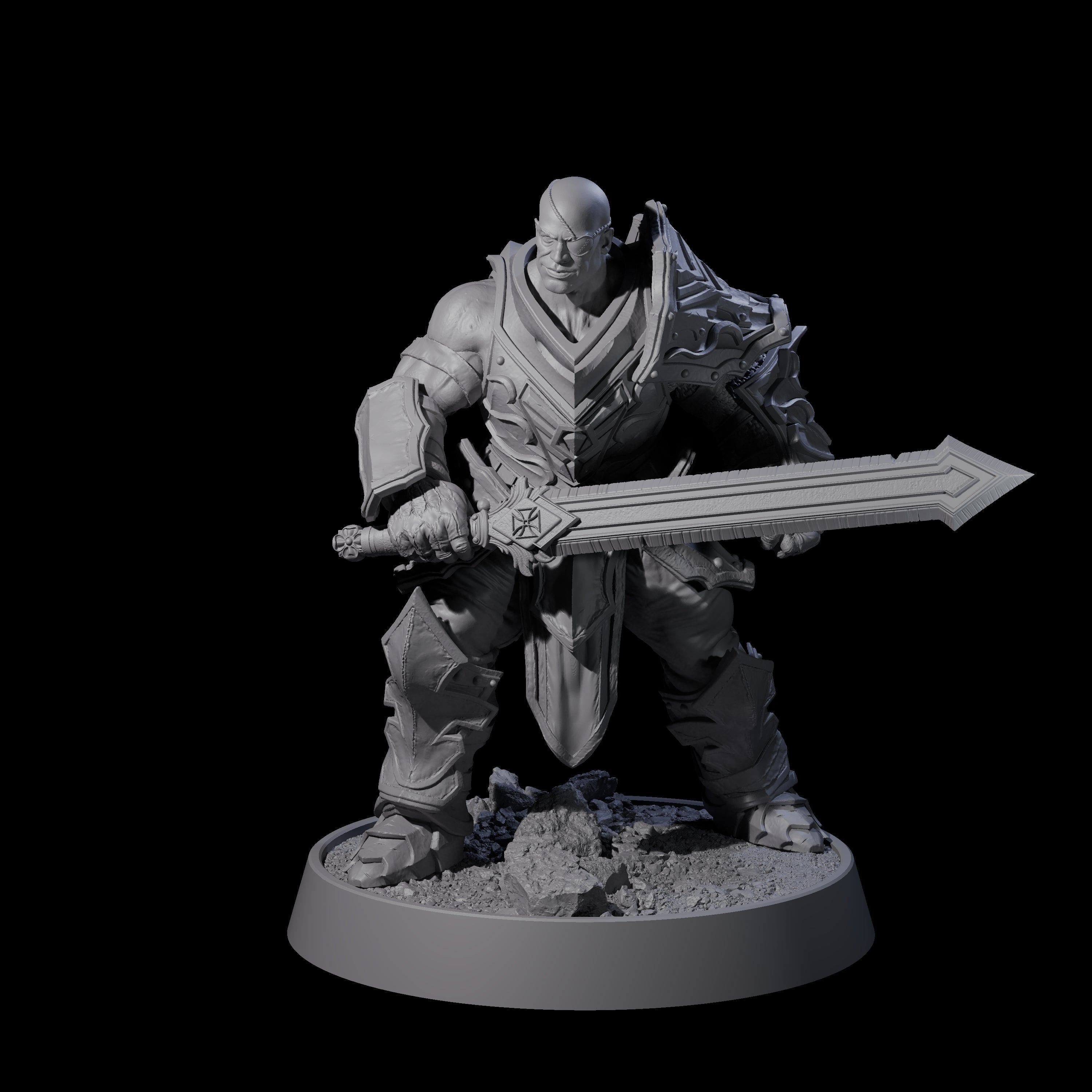 Mercenary of the Golden Circle F Miniature for Dungeons and Dragons, Pathfinder or other TTRPGs