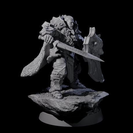Mercenary of the Golden Circle G Miniature for Dungeons and Dragons, Pathfinder or other TTRPGs