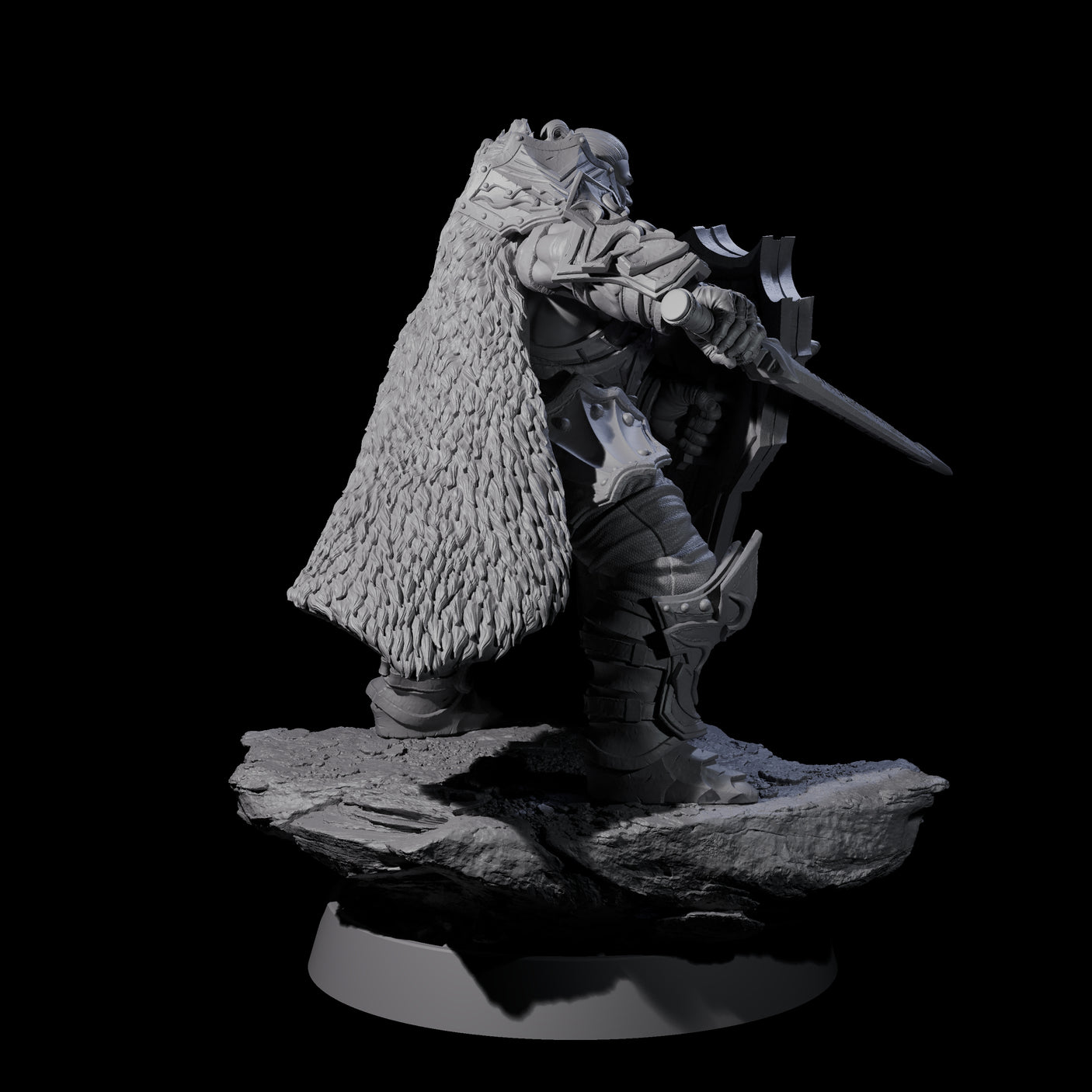 Mercenary of the Golden Circle G Miniature for Dungeons and Dragons, Pathfinder or other TTRPGs
