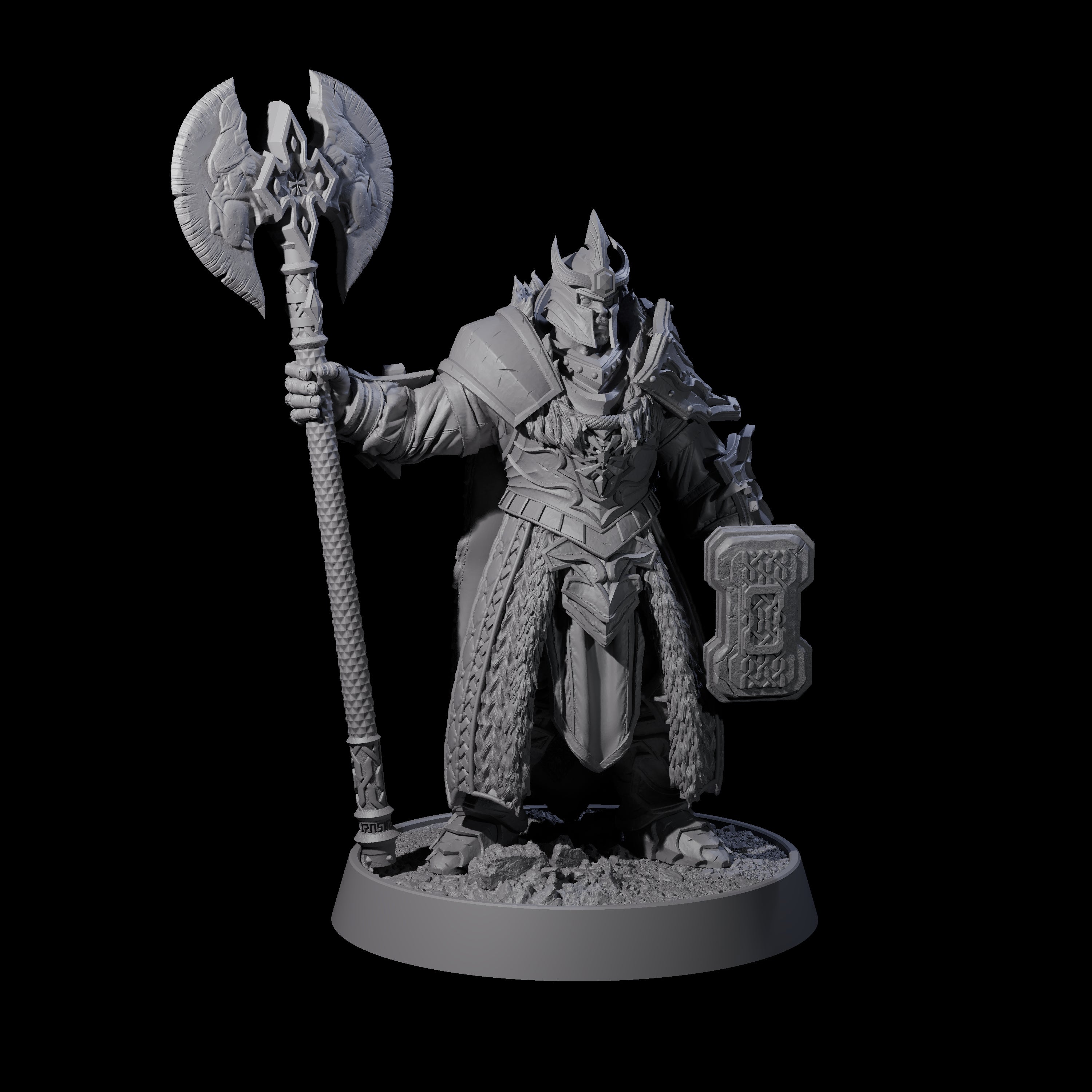 Mercenary of the Golden Circle H Miniature for Dungeons and Dragons, Pathfinder or other TTRPGs