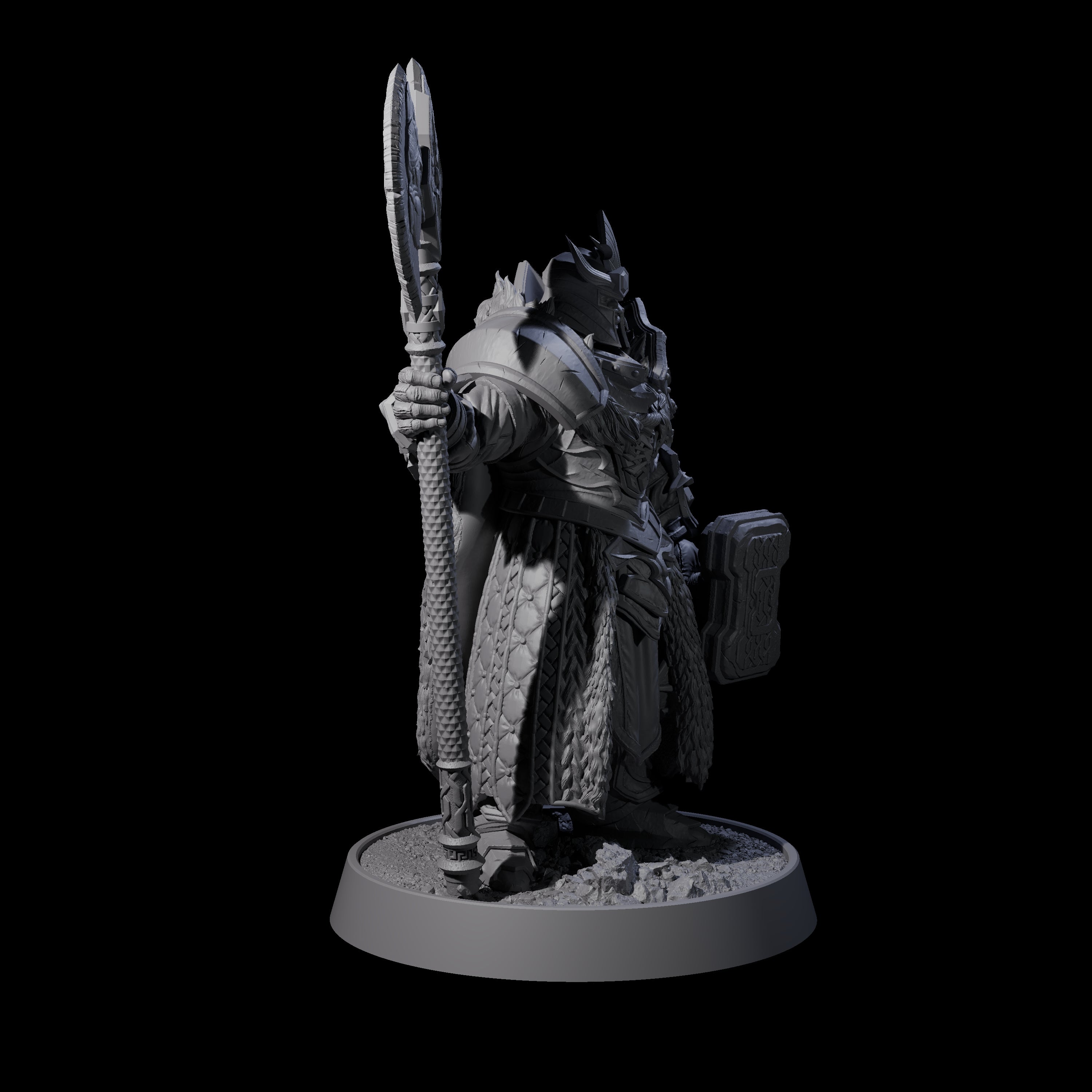 Mercenary of the Golden Circle H Miniature for Dungeons and Dragons, Pathfinder or other TTRPGs