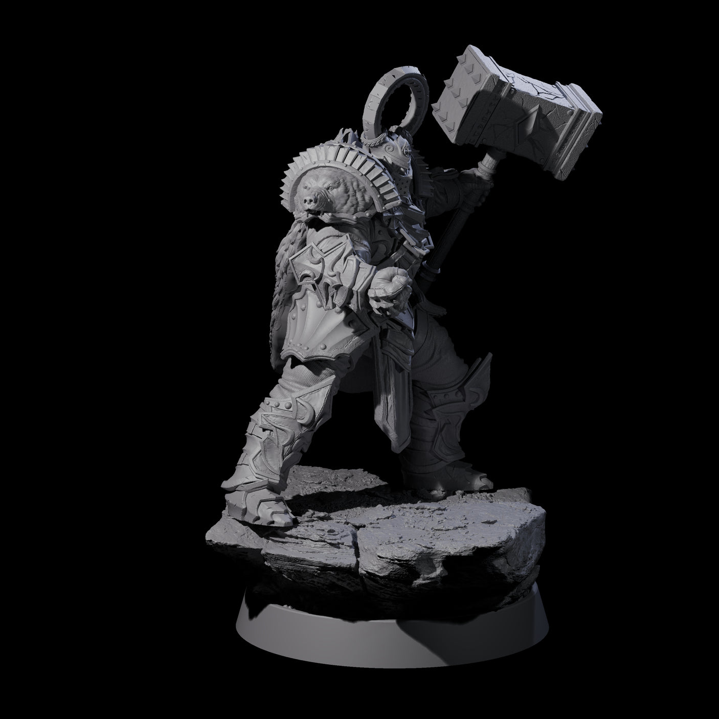 Mercenary of the Golden Circle J Miniature for Dungeons and Dragons, Pathfinder or other TTRPGs