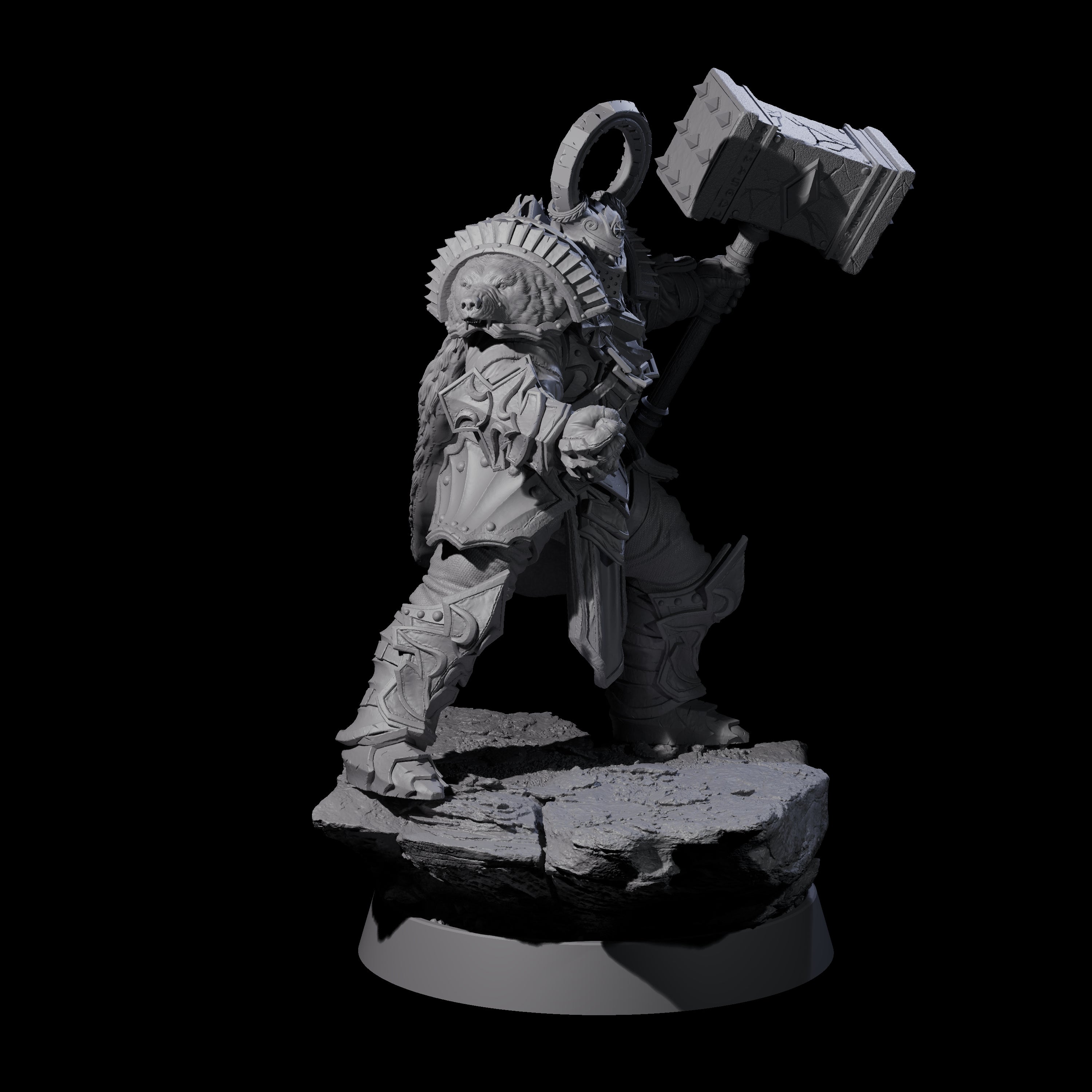 Mercenary of the Golden Circle J Miniature for Dungeons and Dragons, Pathfinder or other TTRPGs
