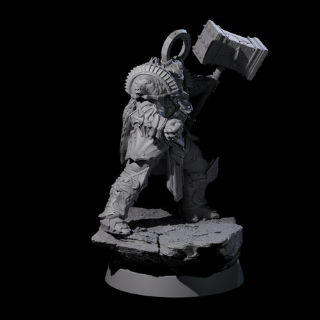 Mercenary of the Golden Circle J Miniature for Dungeons and Dragons, Pathfinder or other TTRPGs