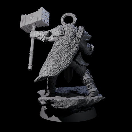 Mercenary of the Golden Circle J Miniature for Dungeons and Dragons, Pathfinder or other TTRPGs