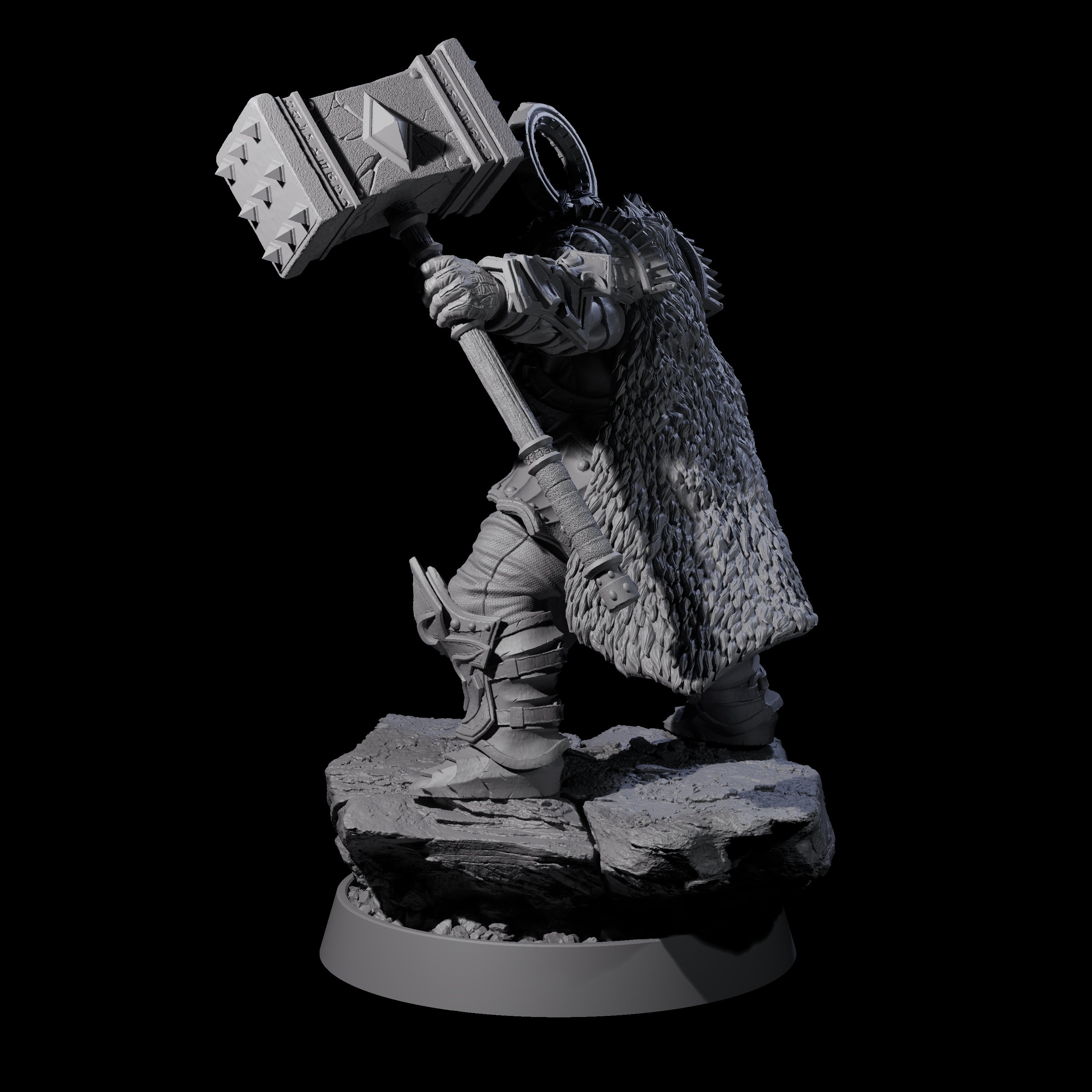 Mercenary of the Golden Circle J Miniature for Dungeons and Dragons, Pathfinder or other TTRPGs
