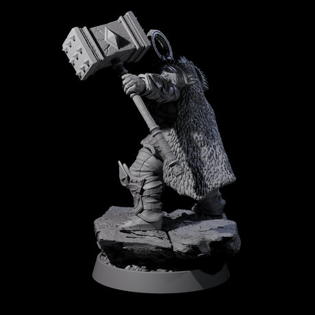 Mercenary of the Golden Circle J Miniature for Dungeons and Dragons, Pathfinder or other TTRPGs