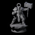Mercenary of the Golden Circle J Miniature for Dungeons and Dragons, Pathfinder or other TTRPGs