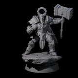 Mercenary of the Golden Circle J Miniature for Dungeons and Dragons, Pathfinder or other TTRPGs