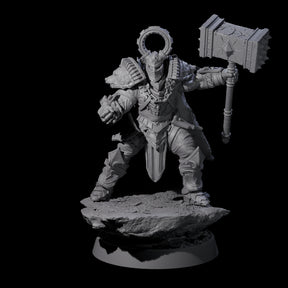 Mercenary of the Golden Circle J Miniature for Dungeons and Dragons, Pathfinder or other TTRPGs