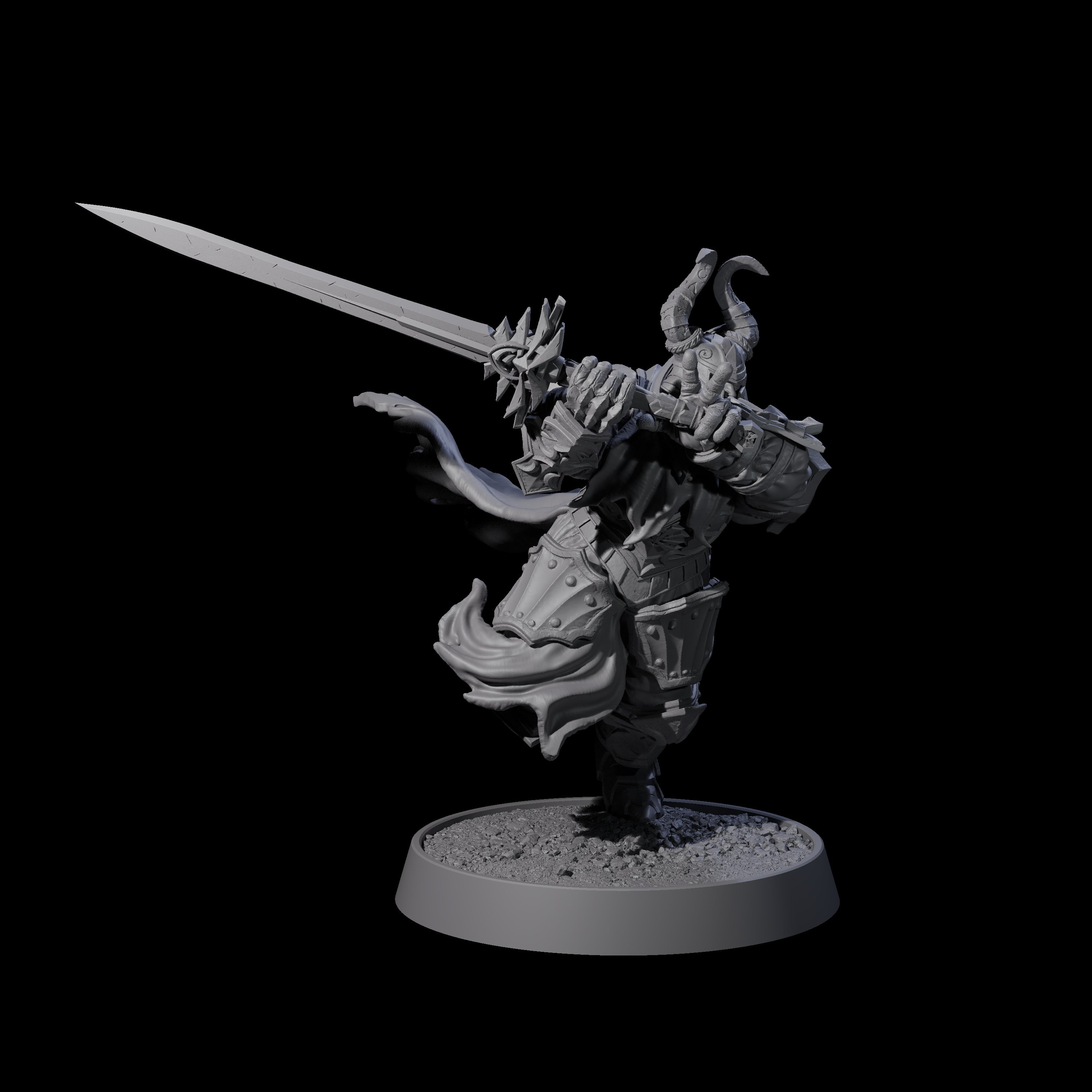 Mercenary of the Golden Circle L Miniature for Dungeons and Dragons, Pathfinder or other TTRPGs