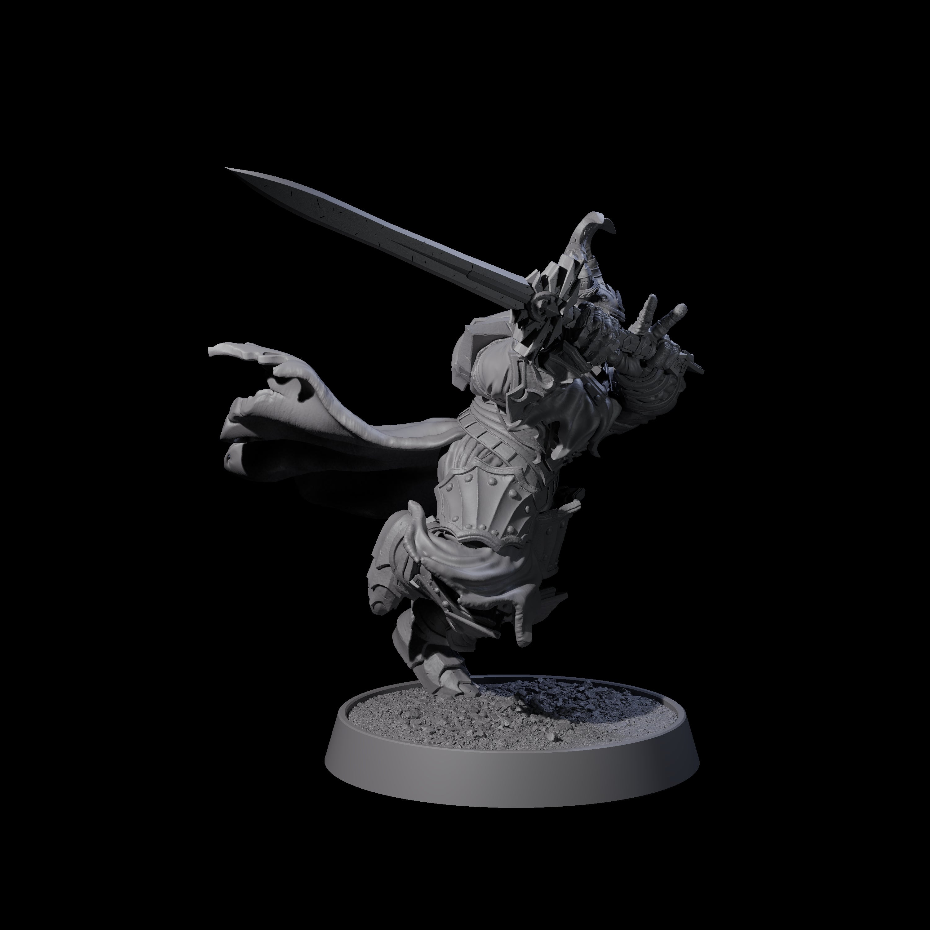 Mercenary of the Golden Circle L Miniature for Dungeons and Dragons, Pathfinder or other TTRPGs